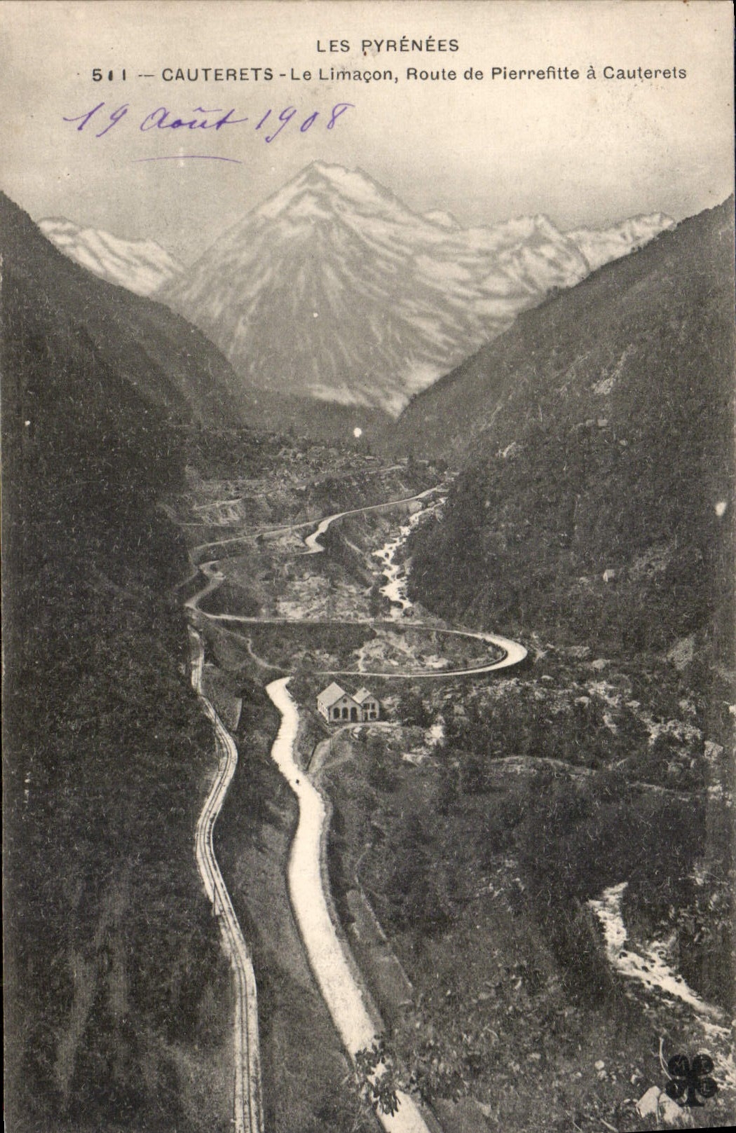 CPA Les Pyrenees Cauterets Le Limacon Route de Pierrefitte a Cauterets