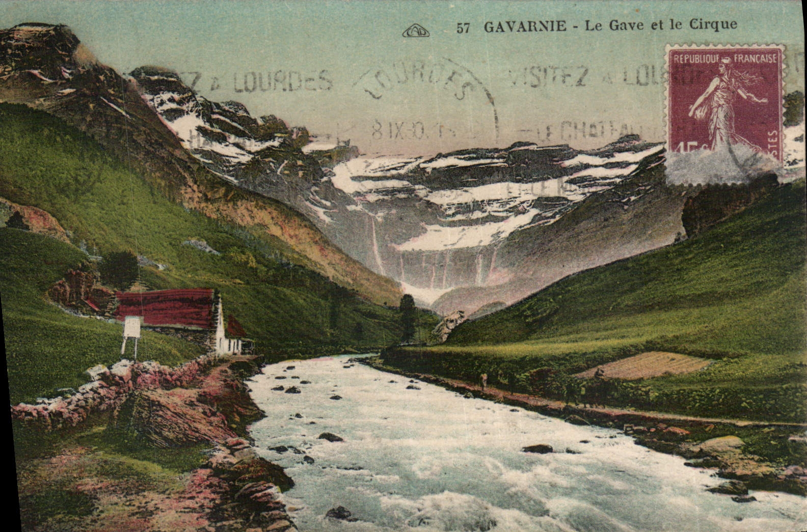 CPA Gavarnie Le Gave et le Cirque 