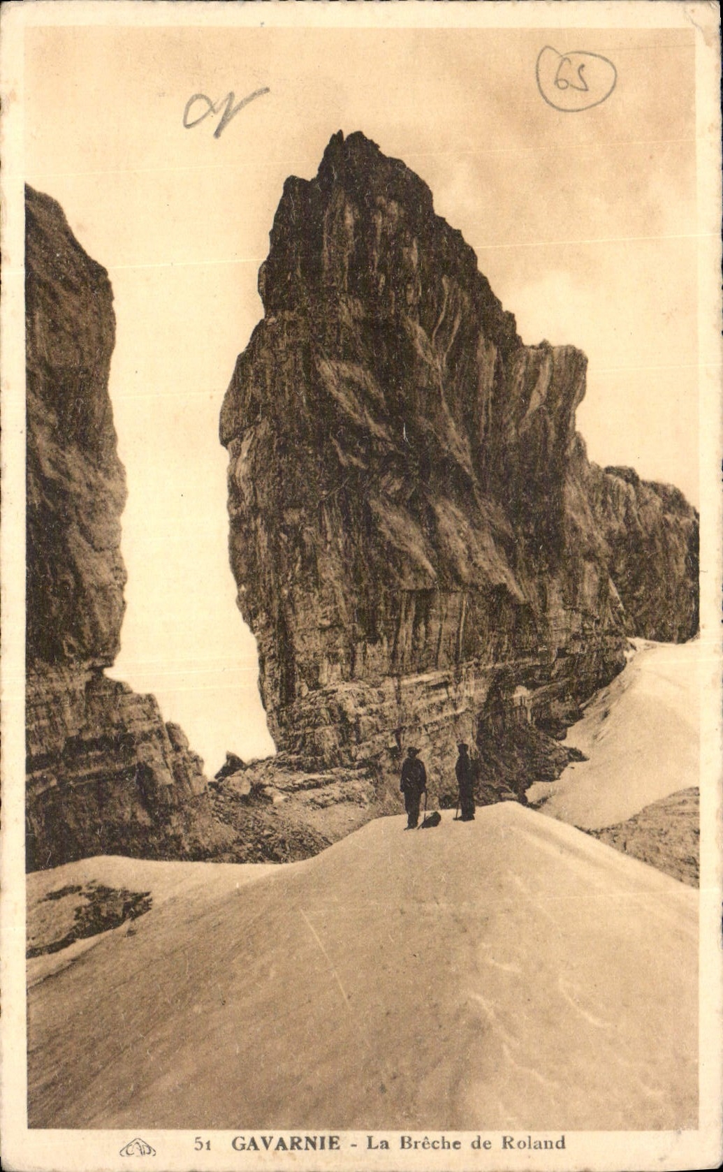 CPA Gavarnie La Breche de Roland 