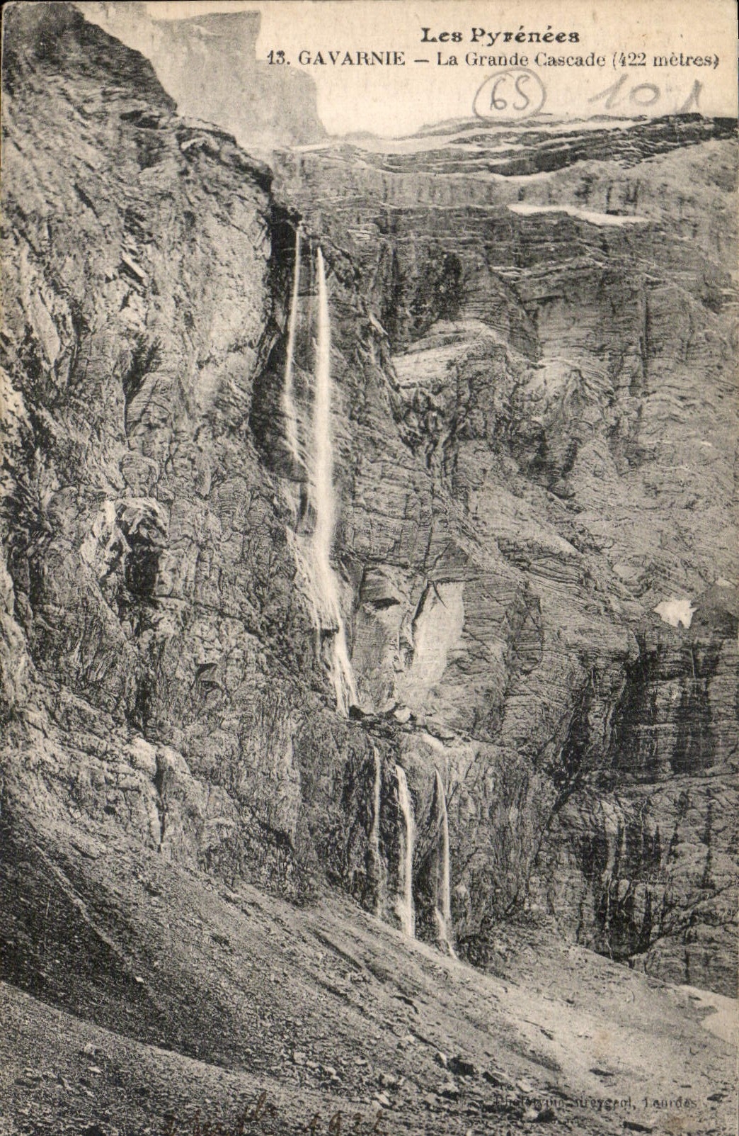 CPA Les Pyrenees Gavarnie La Grande Cascade 