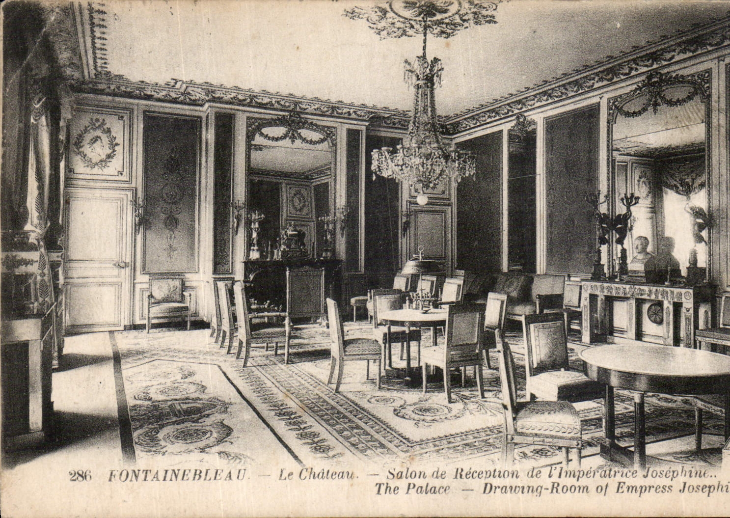 CPA Fontainebleau Le Chateau Salon de reception de l'Imperatrice Josephine 