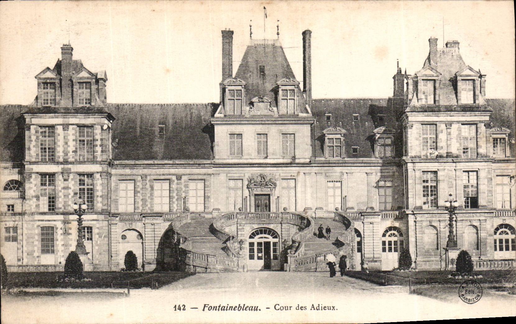CPA Fontainebleau Cour des Adieux 