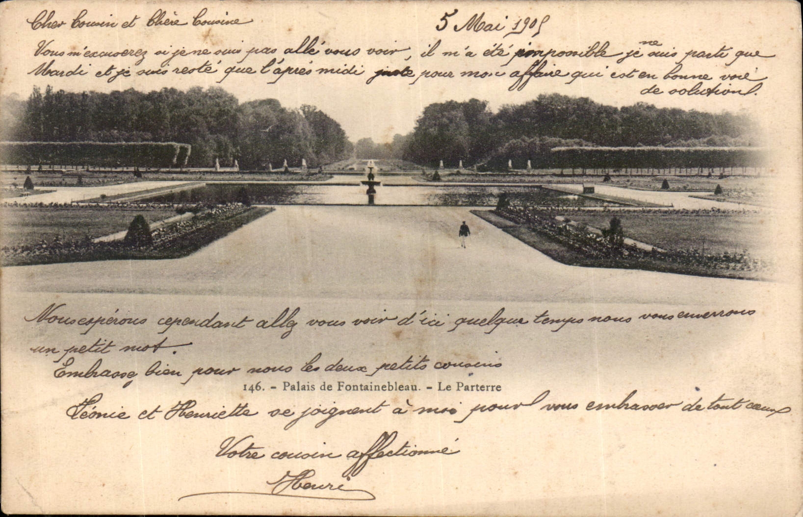 CPA Palais de Fontainebleau Le Parterre 