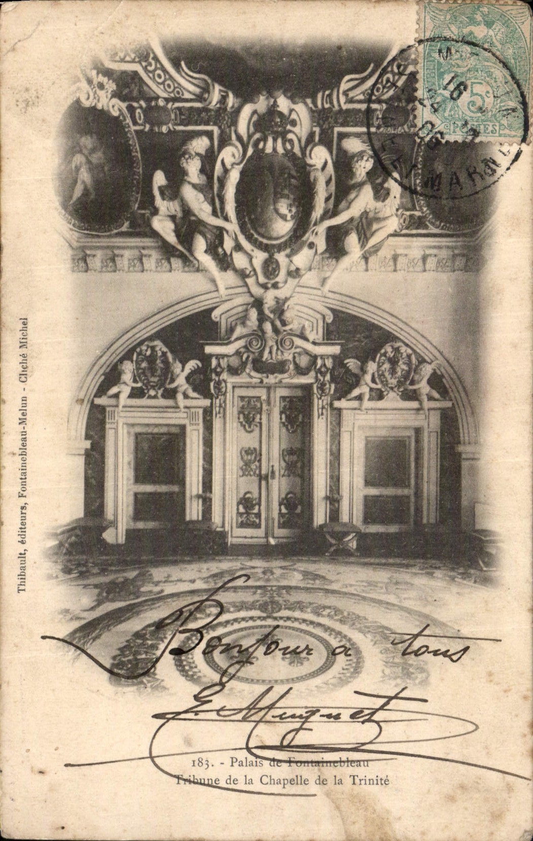 CPA Palais de Fontainebleau Tribune de la Chapelle de la Trinite 