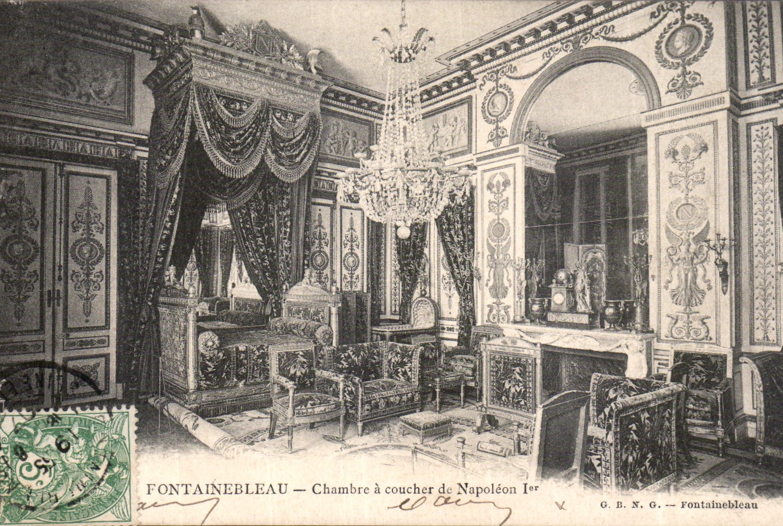 CPA Fontainebleau Chambre a coucher de Napoleon I 