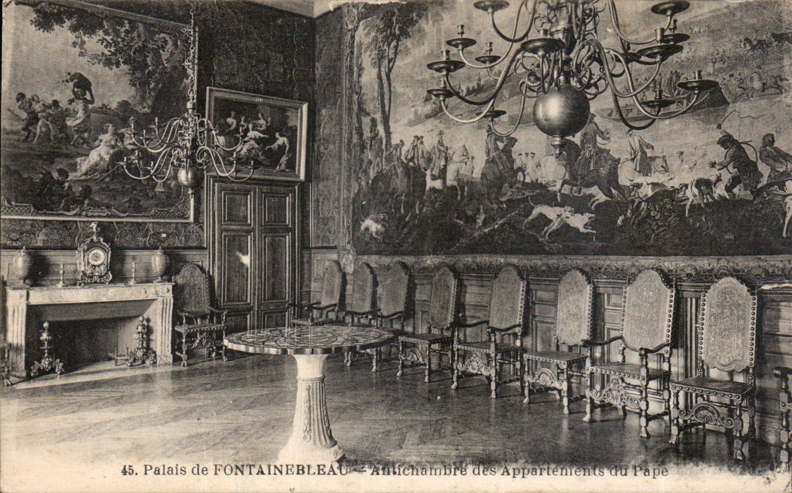 CPA Palais de Fontainebleau Antichambre des Appartements du Pape 