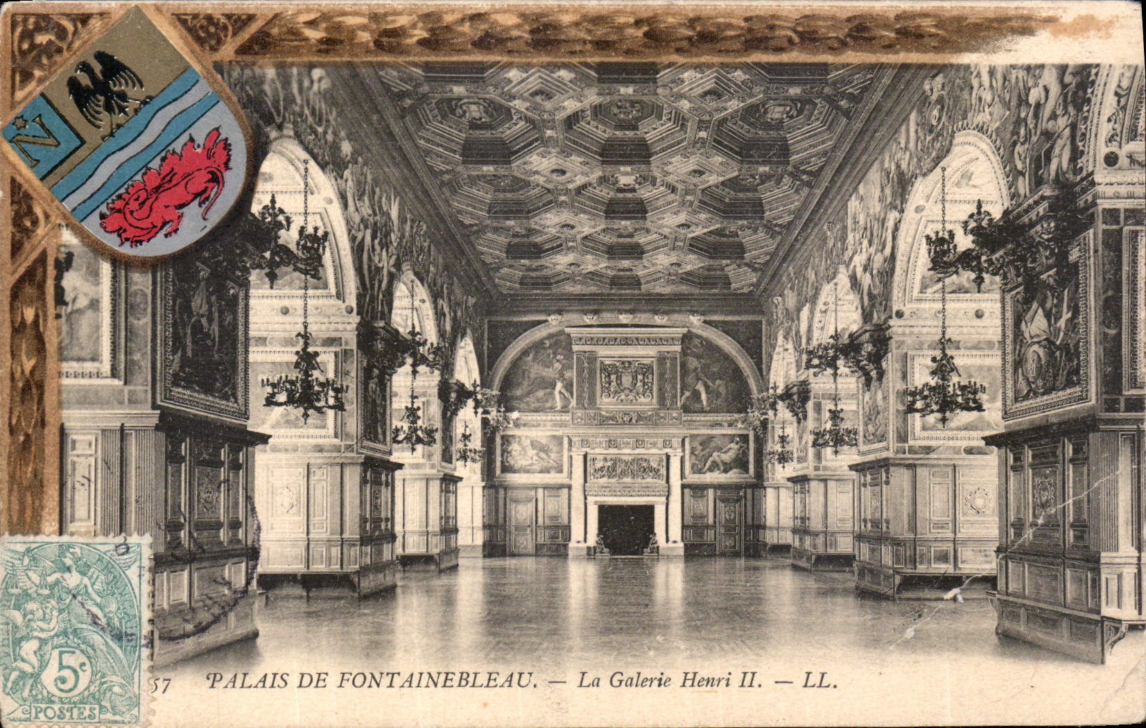 CPA Palais de Fontainebleau La Galerie Henri II 