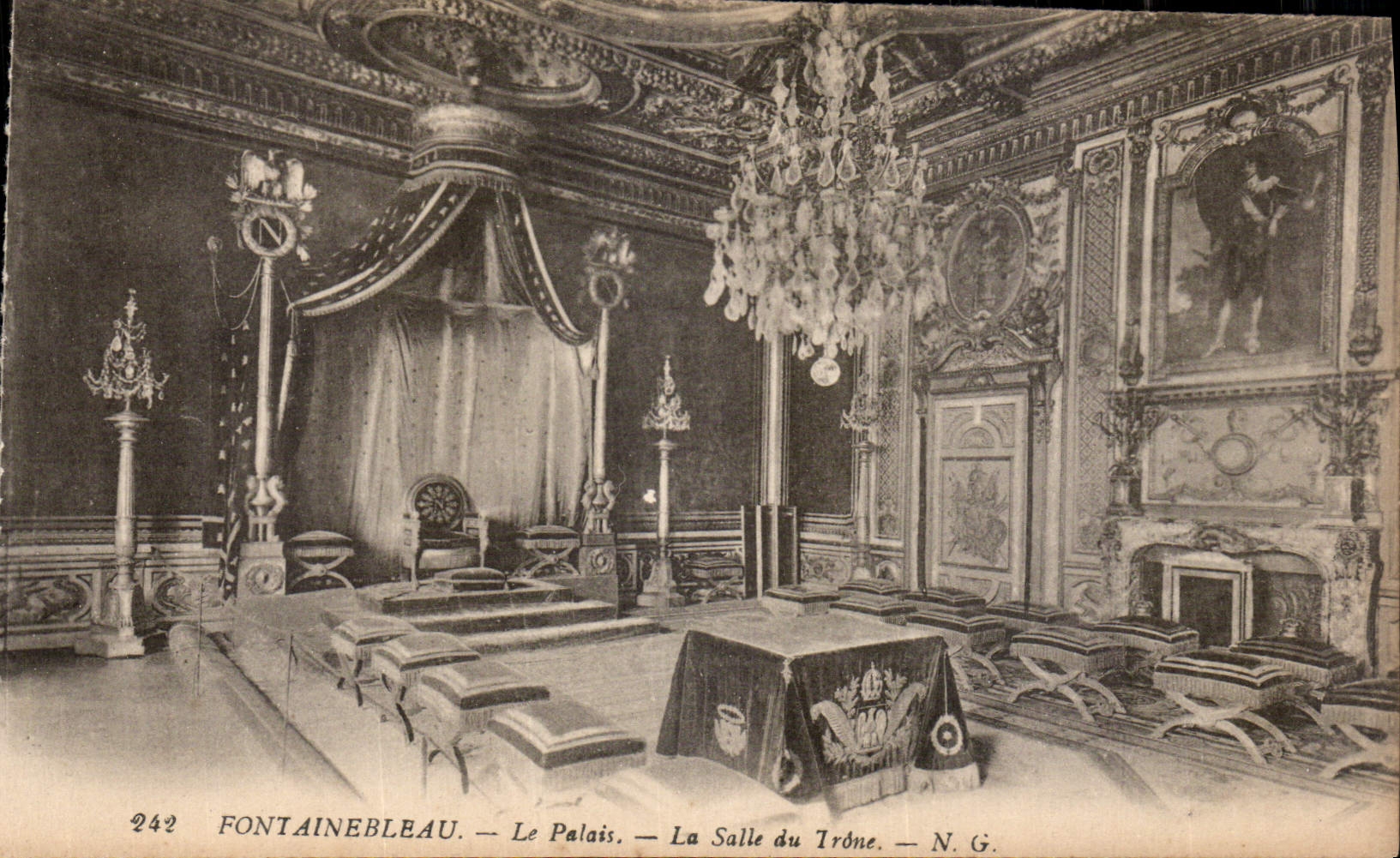 CPA Fontainebleau Le Palais La Salle du Trone 
