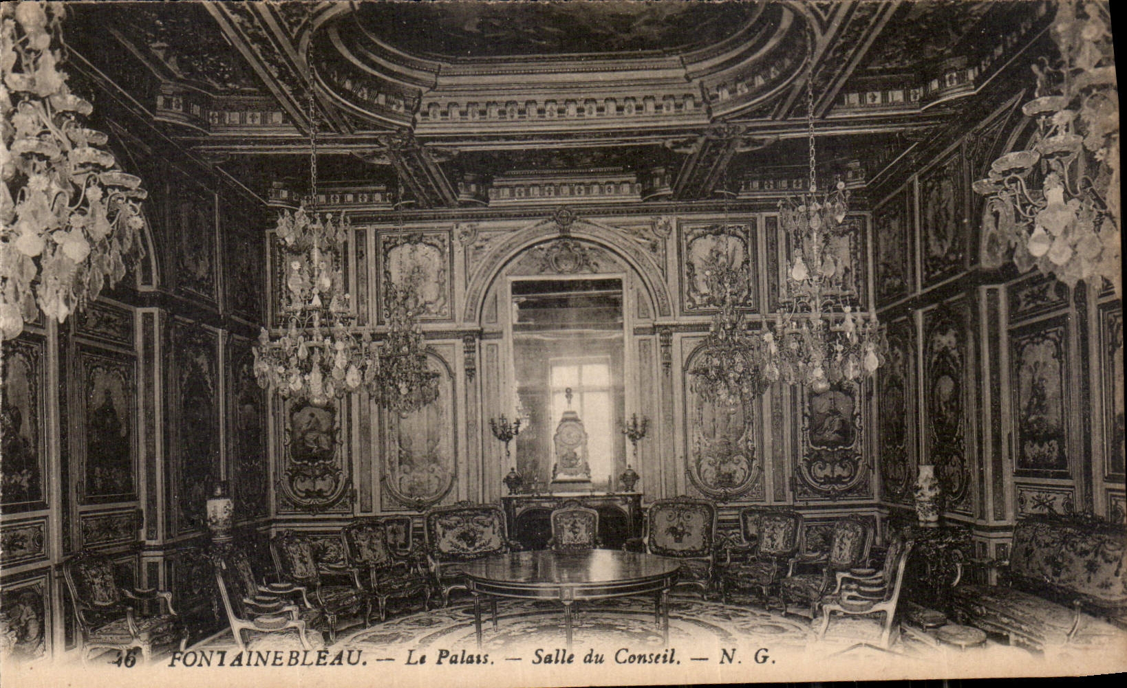 CPA Fontainebleau Le Palais Salle du Conseil 