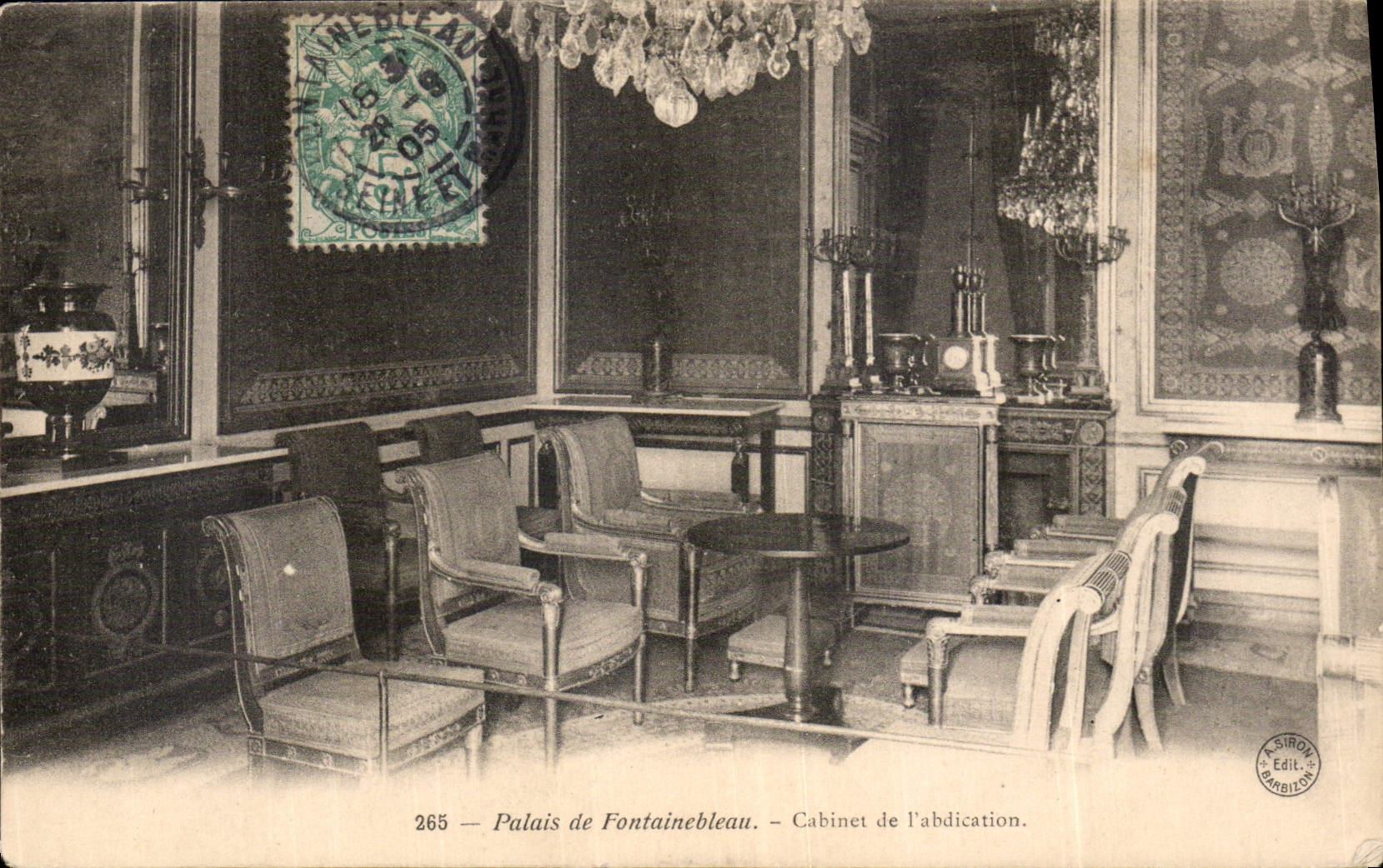 CPA Palais de Fontainebleau Cabinet de l'abdication 