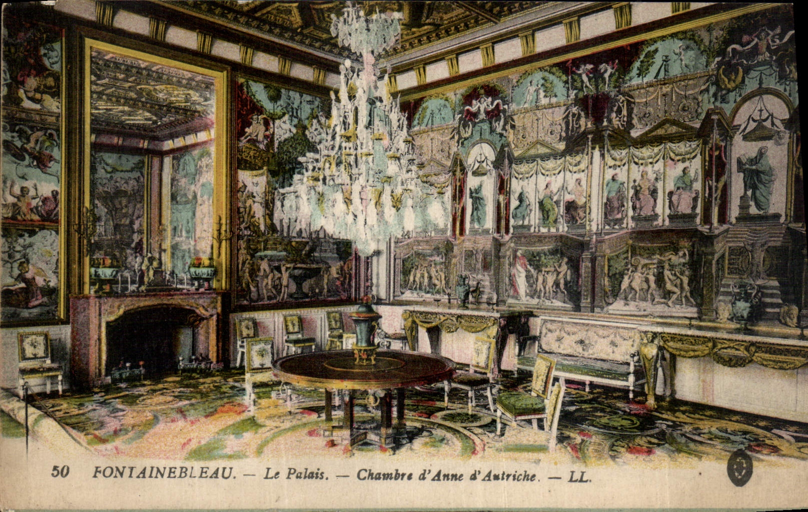 CPA Fontainebleau le Palais Chambre d'Anne d'Autriche 