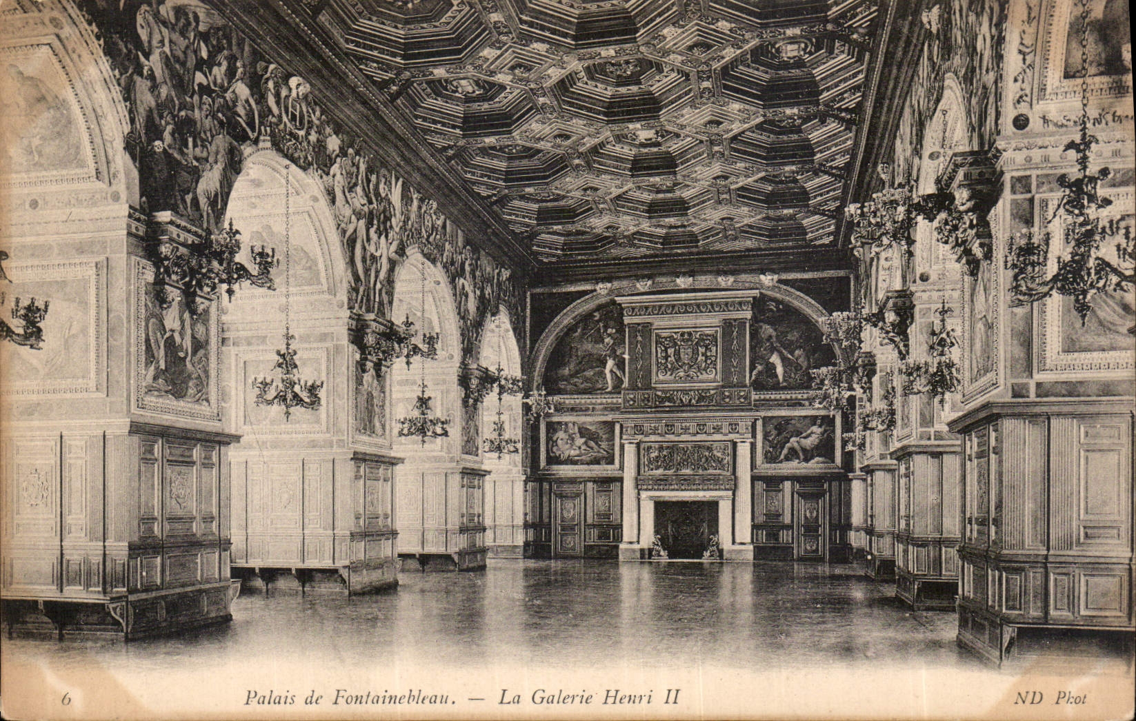 CPA Palais de Fontainebleau la Galerie Henri II 