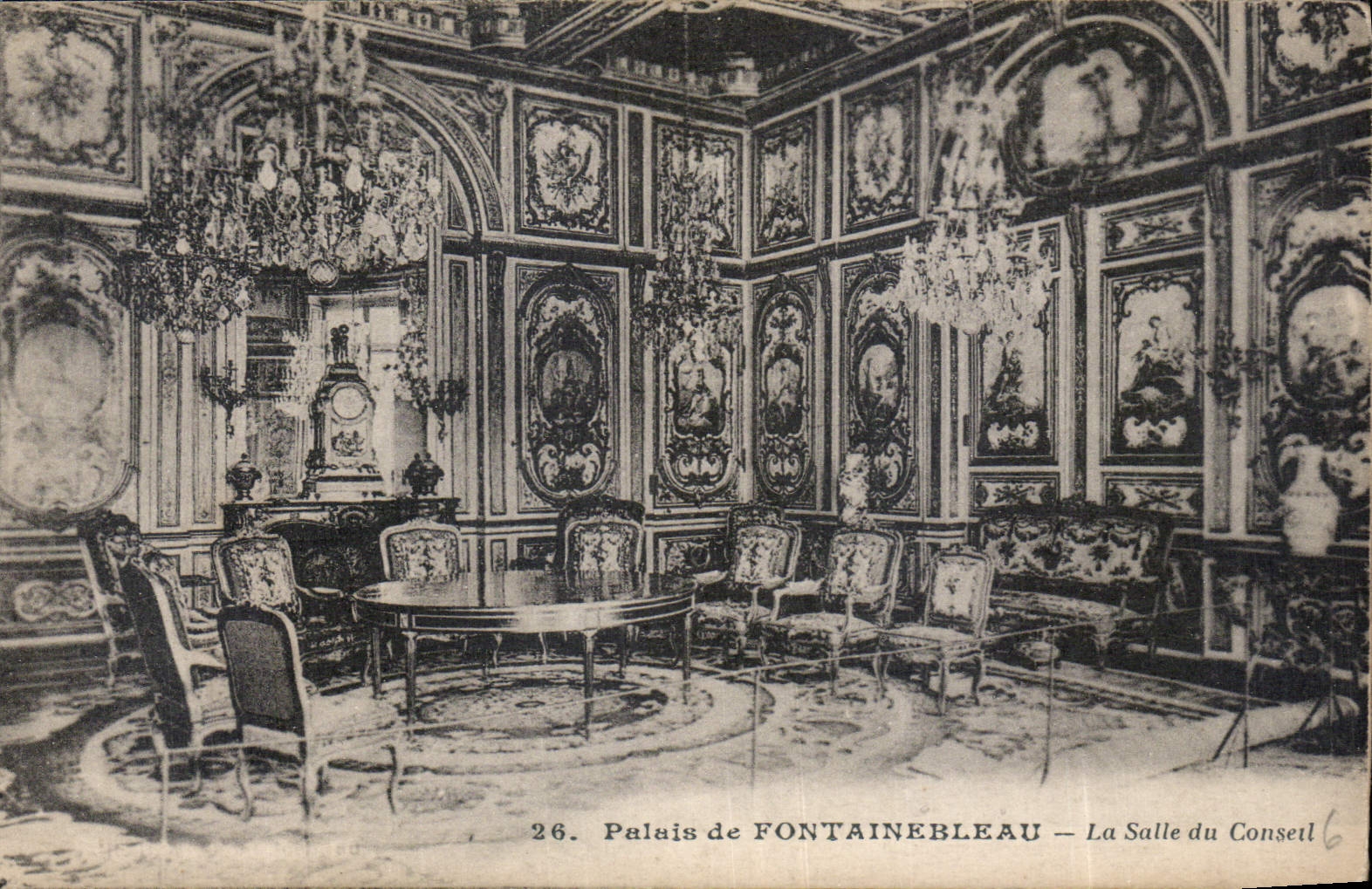 CPA Palais de Fontainebleau La Salle du Conseil 