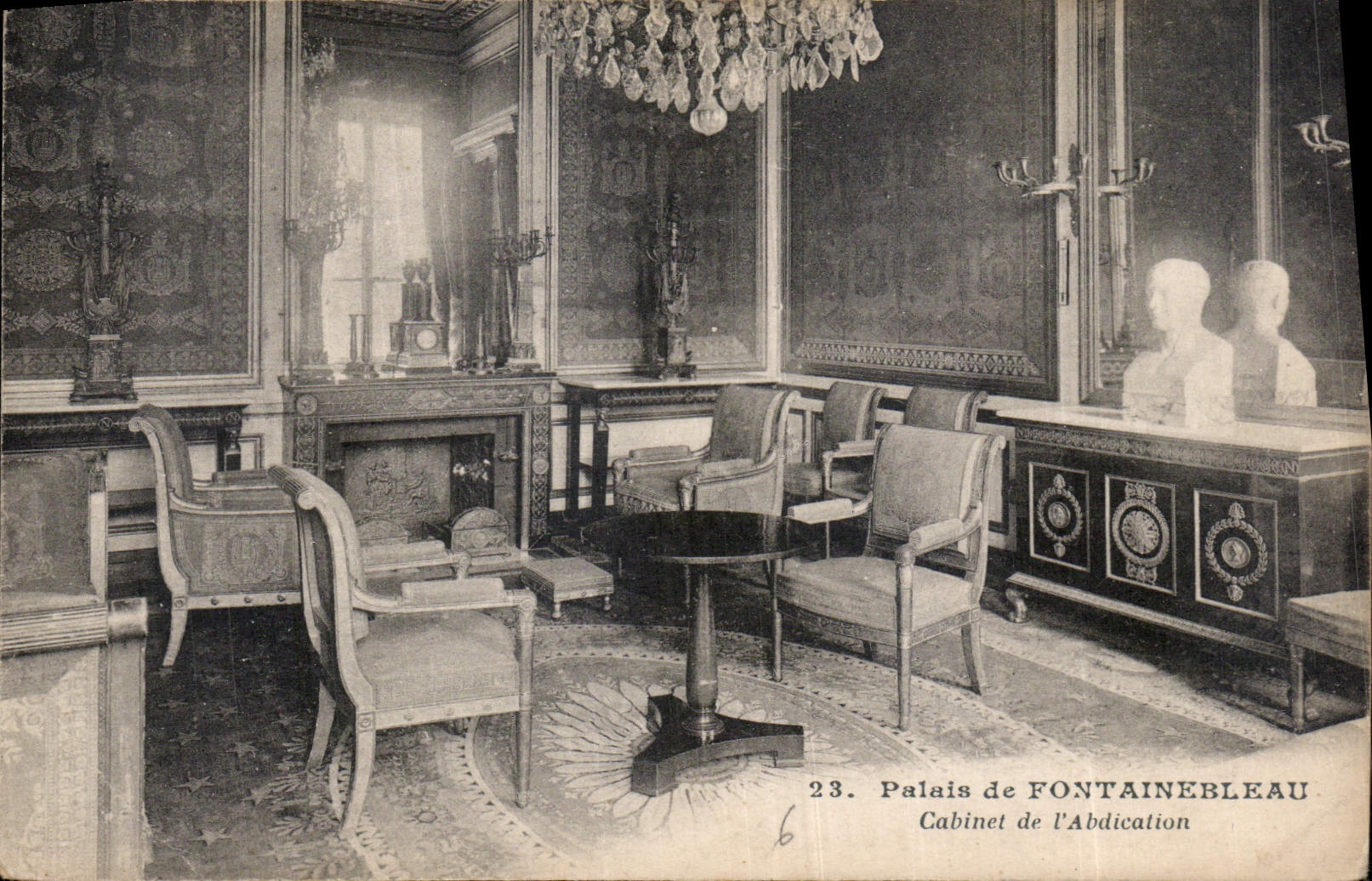 CPA Palais de Fontainebleau Cabinet de l'Abdication 