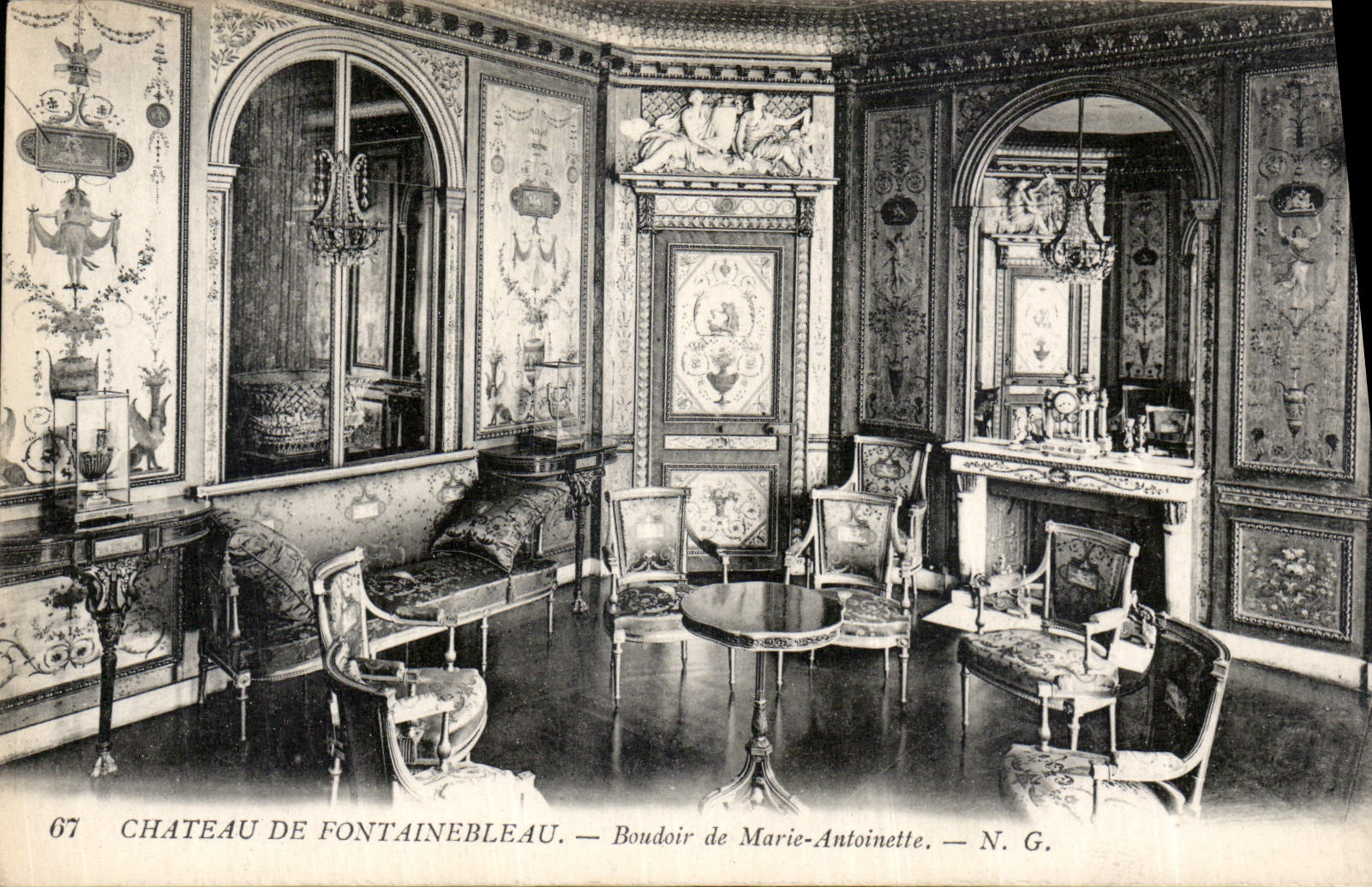 CPA Palais de Fontainebleau Boudoir de Marie Antoinette 