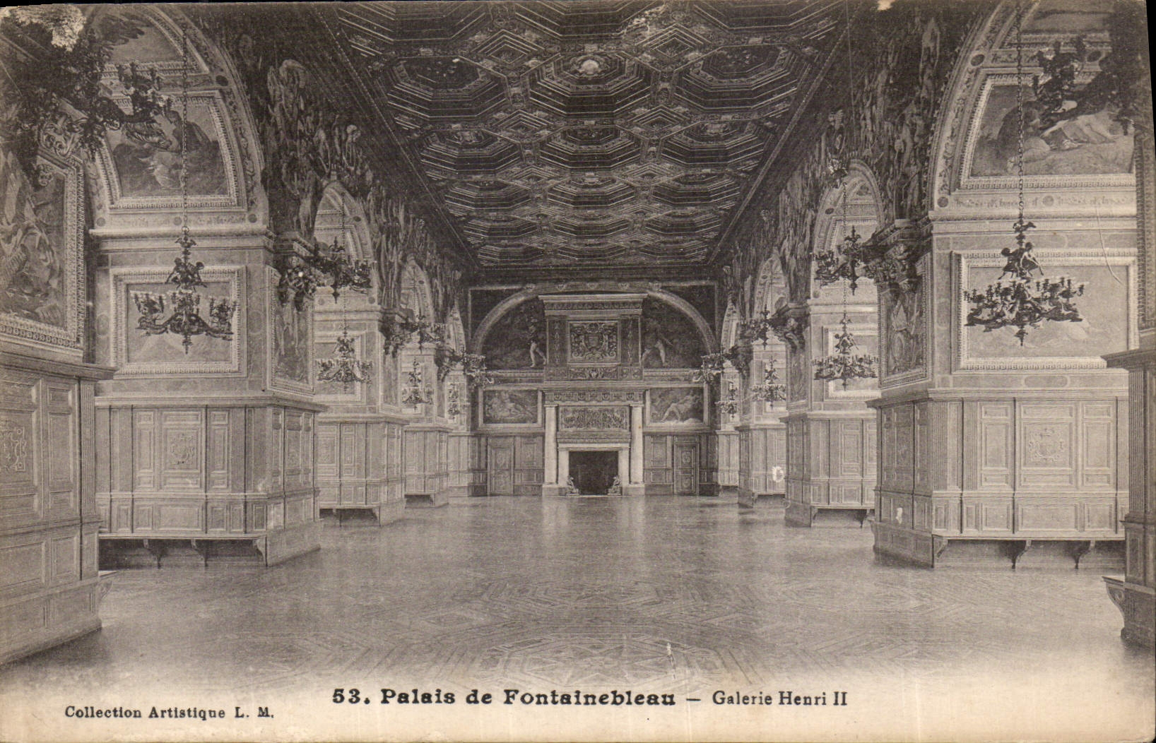CPA Palais de Fontainebleau Galerie Henri II 