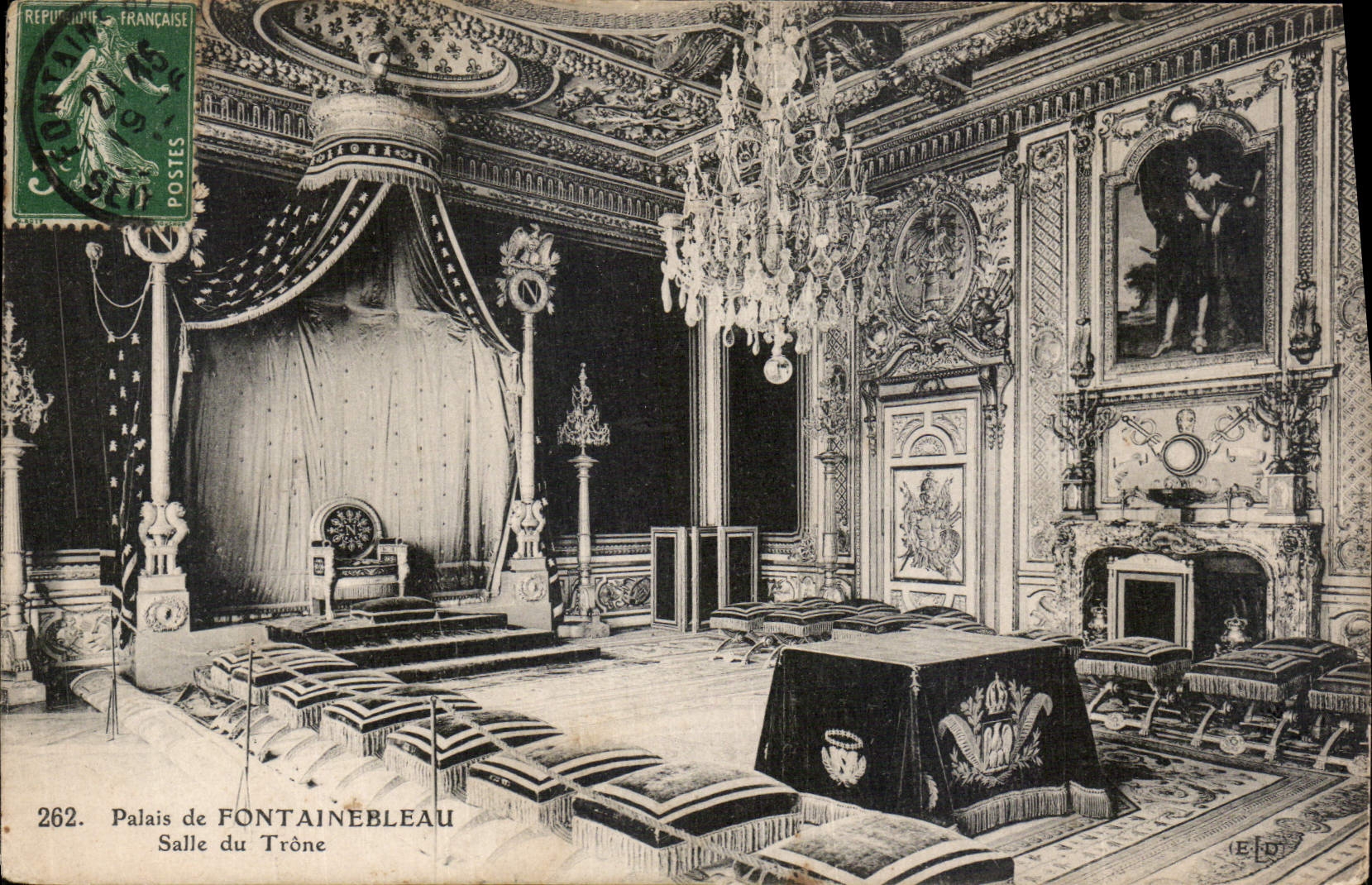CPA Palais de Fontainebleau Salle du Trone 