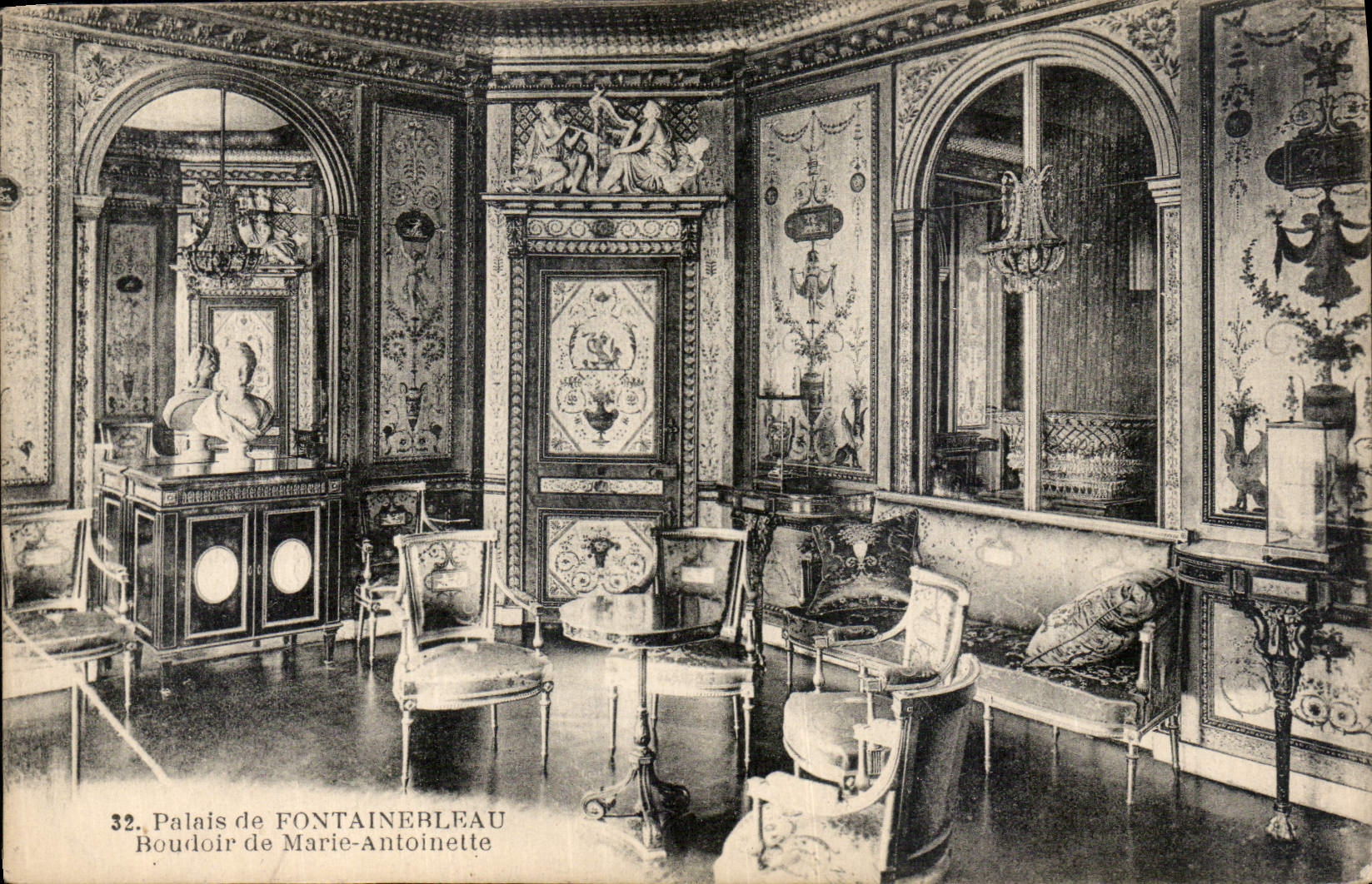 CPA Palais de Fontainebleau Boudoir de Marie Antoinette 