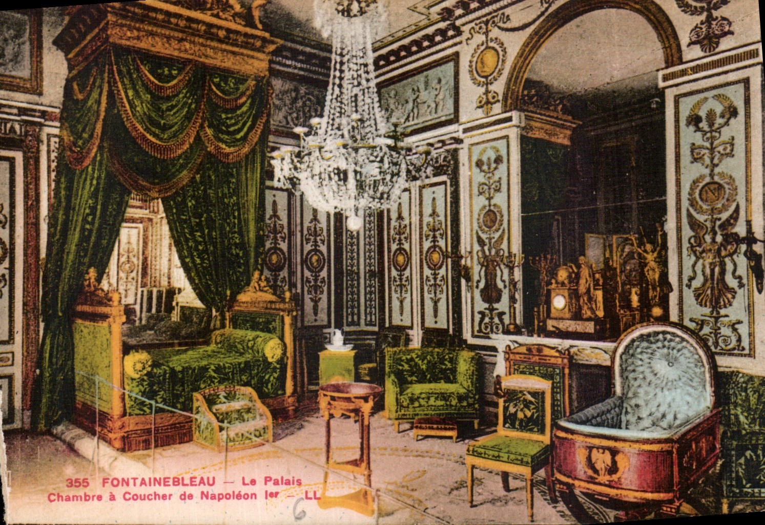 CPA Fontainebleau Le Palais Chambre a coucher de Napoleon I 