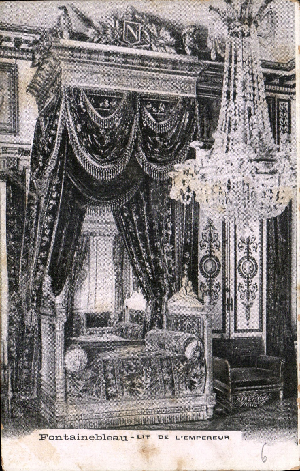CPA Fontainebleau Lit de l'Empereur 