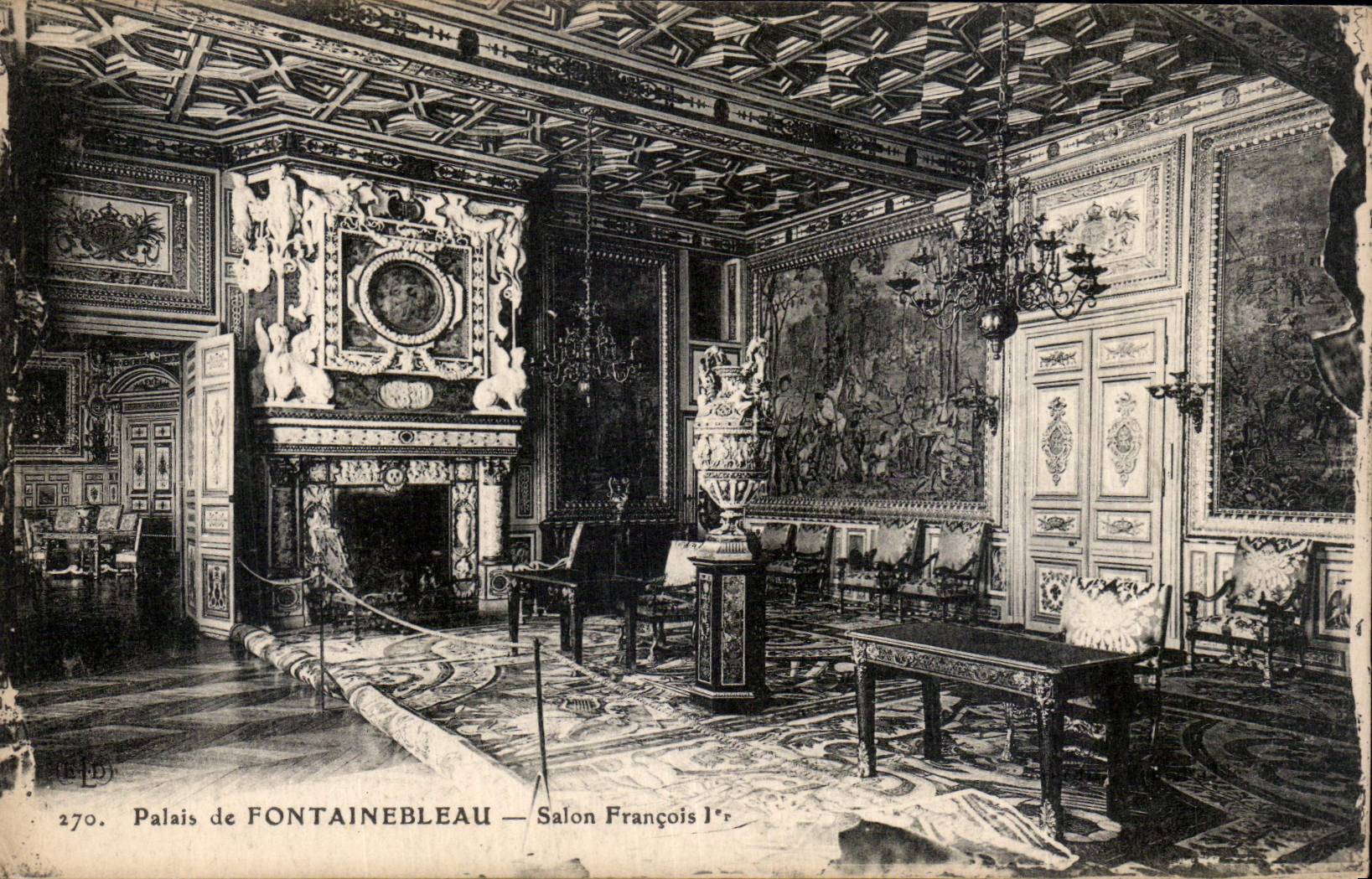 CPA Palais de Fontainebleau Salon Francois 1er