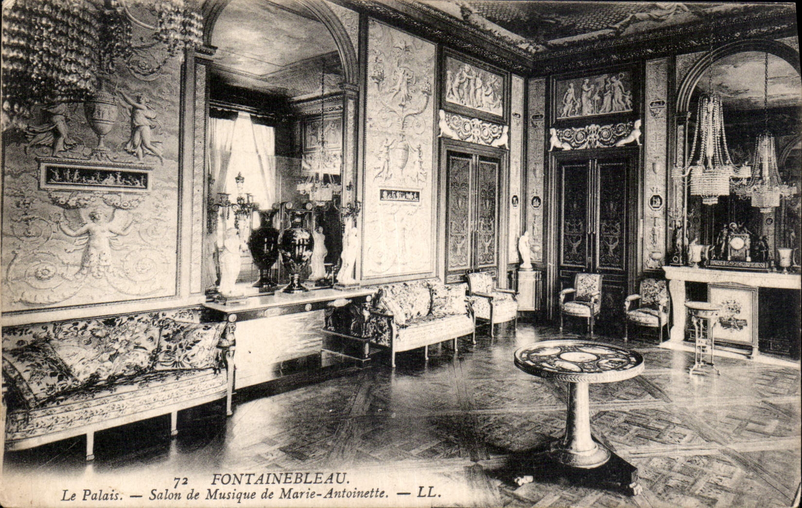 CPA Fontainebleau Le Palais Salon de Musique de Marie Antoinette 