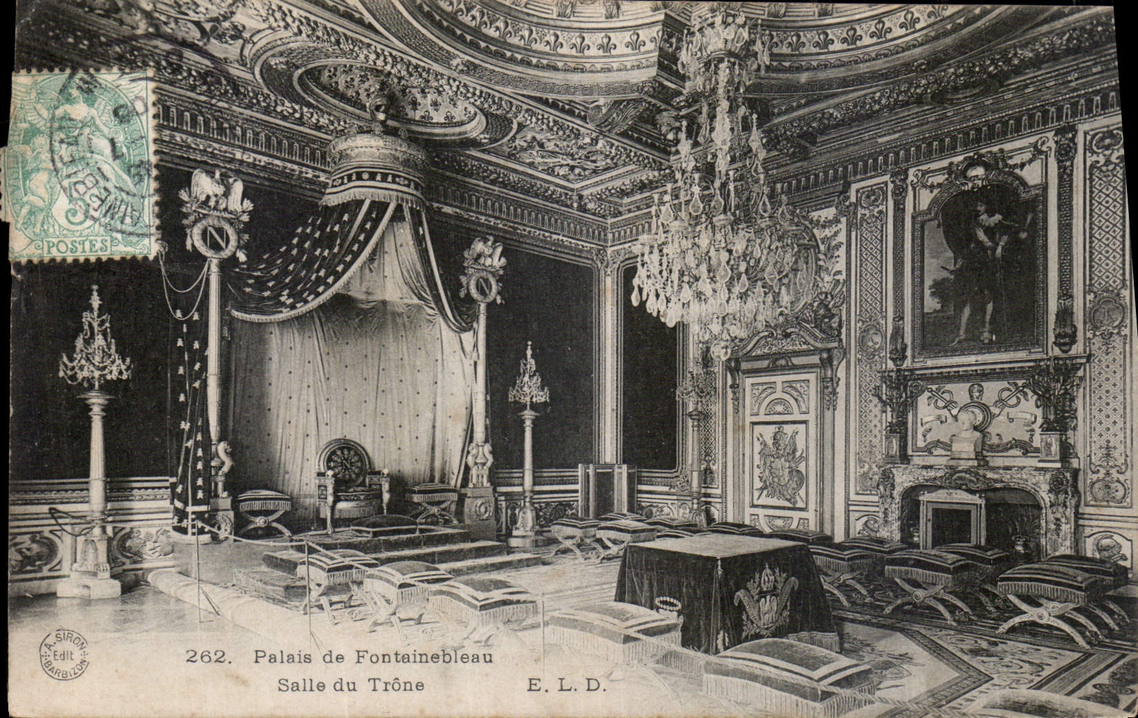 CPA Palais de Fontainebleau Salle du Trone 