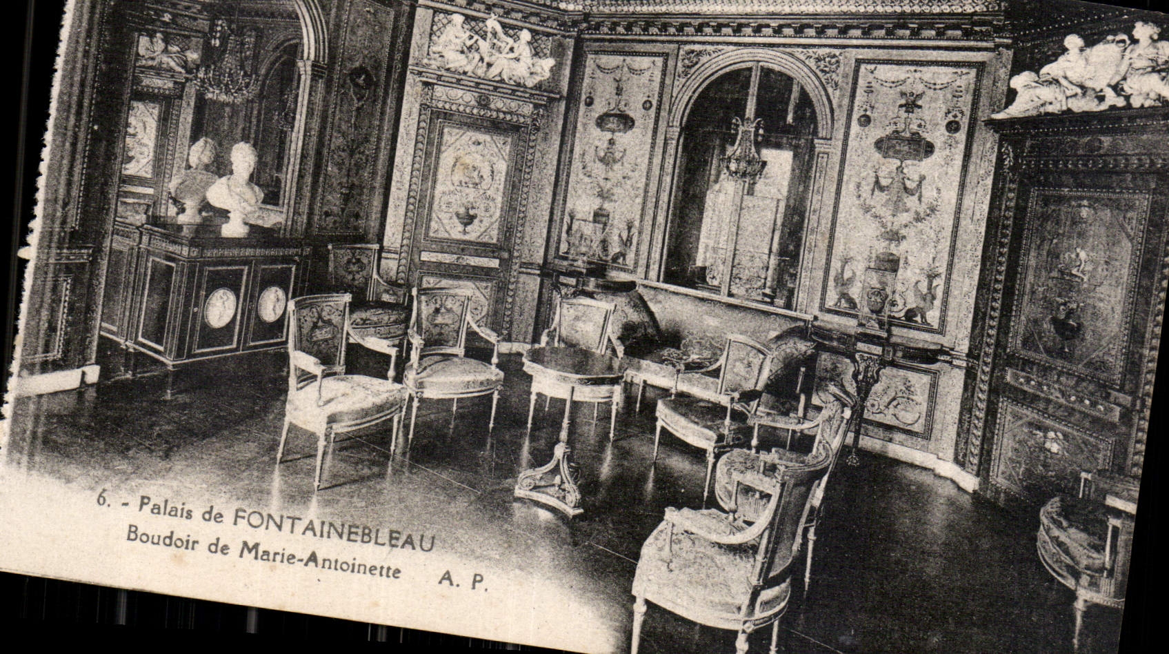 CPA Palais de Fontainebleau Boudoir de Marie Antoinette 