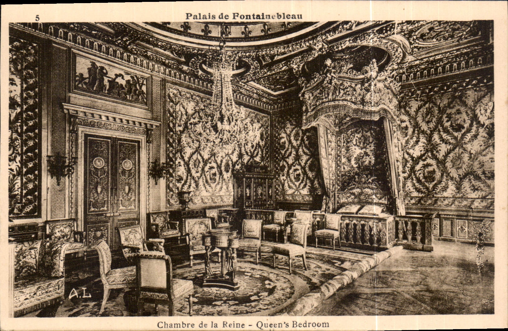 CPA Palais de Fontainebleau Chambre de la Reine 