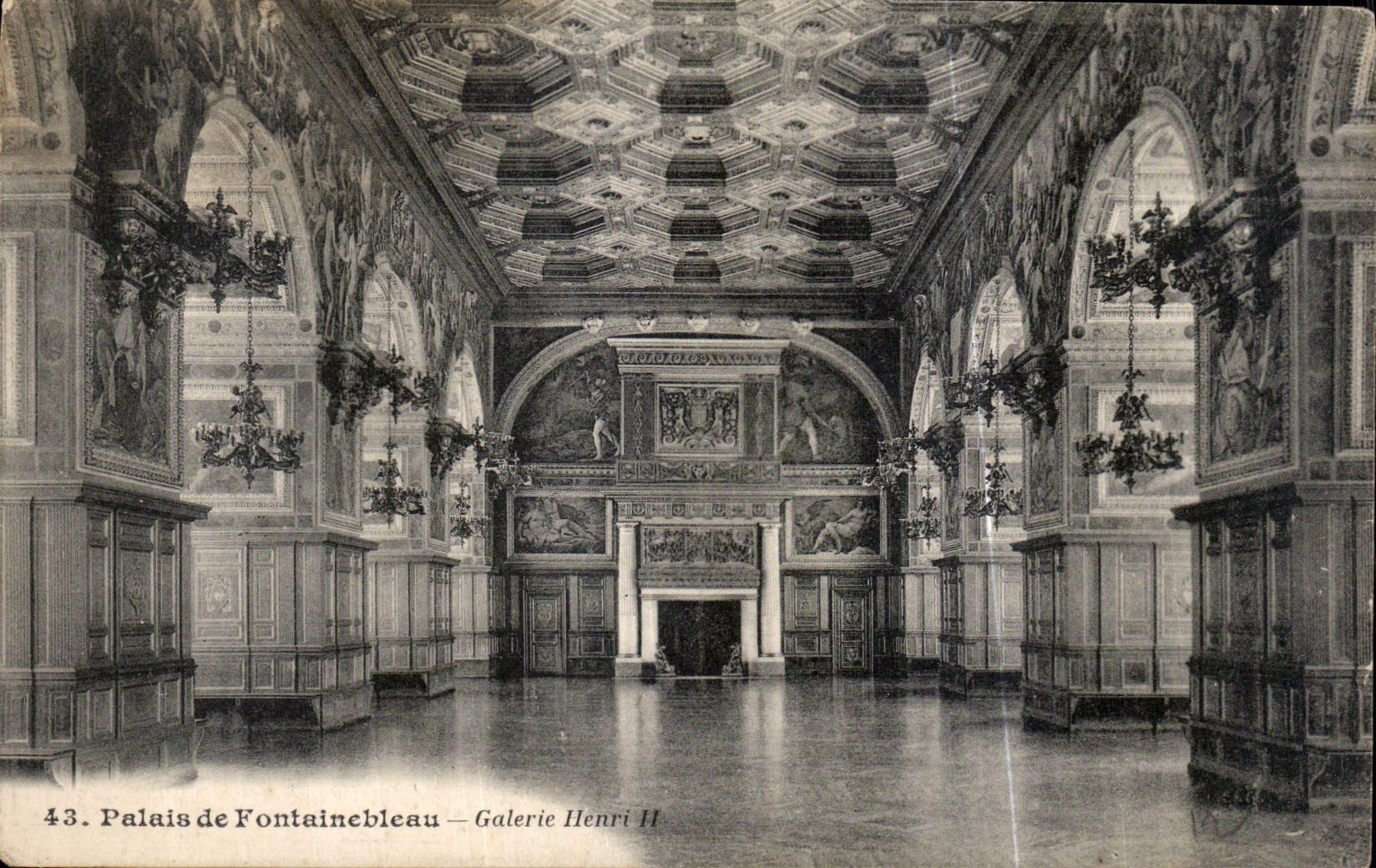 CPA Palais de Fontainebleau Galerie Henri II 