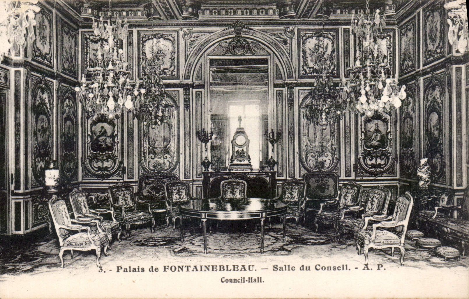 CPA Palais de Fontainebleau Salle du Conseil 