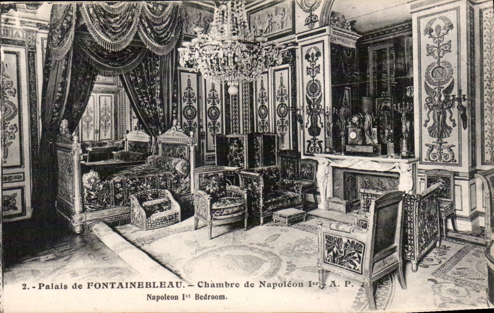 CPA Palais de Fontainebleau Chambre de Napoleon I 
