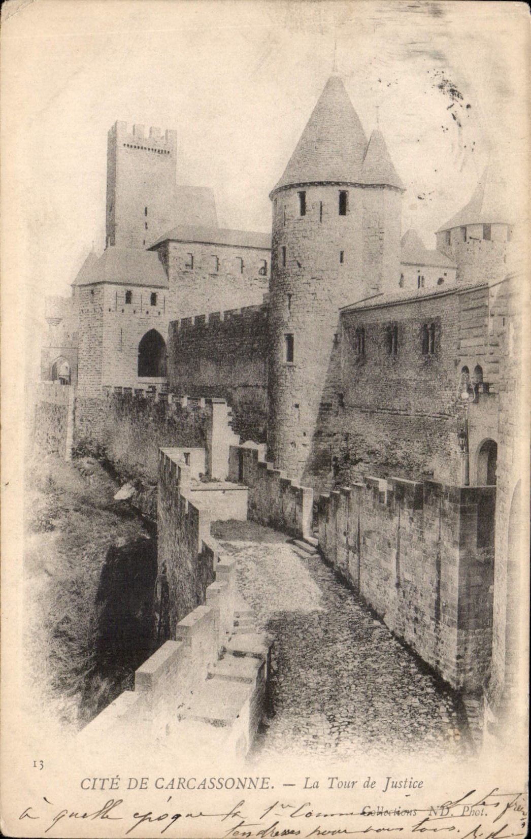CPA Cite de Carcassonne La Tour de Justice 