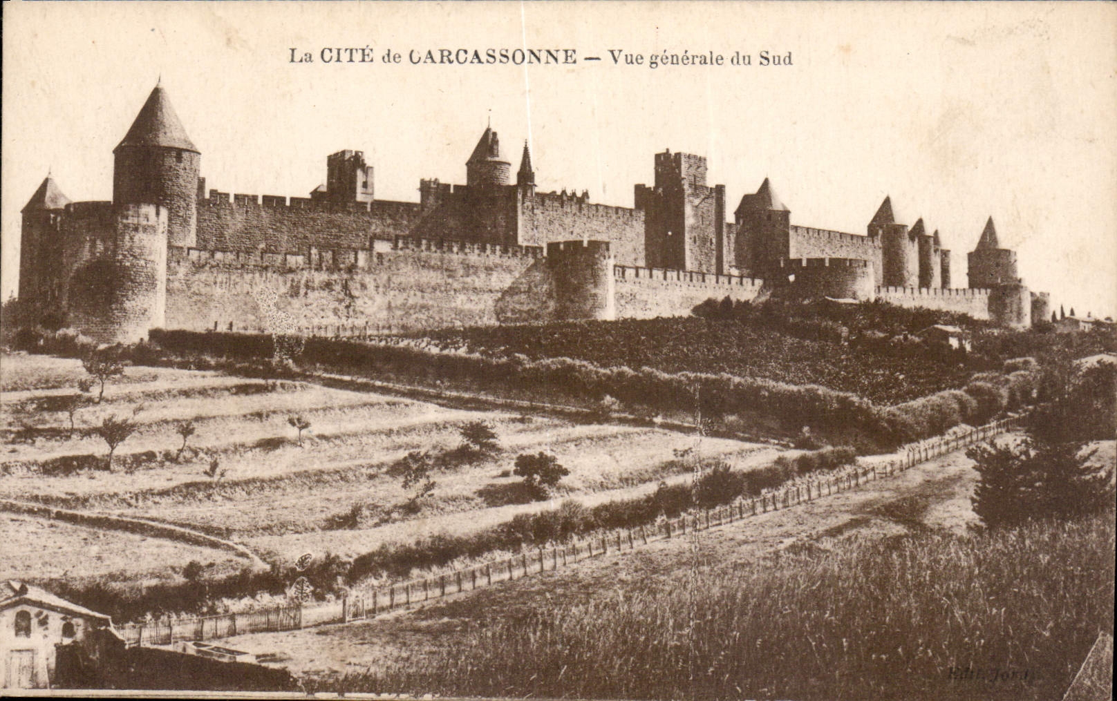 CPA La Cite de Carcassonne vue generale du Sud