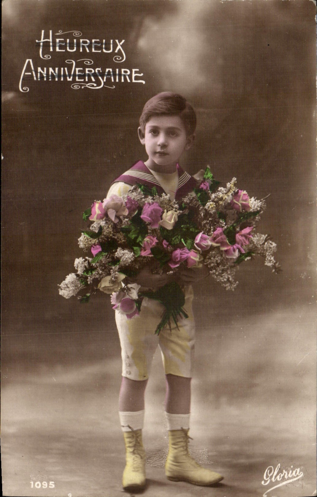 CPA Heureux Anniversaire Enfant