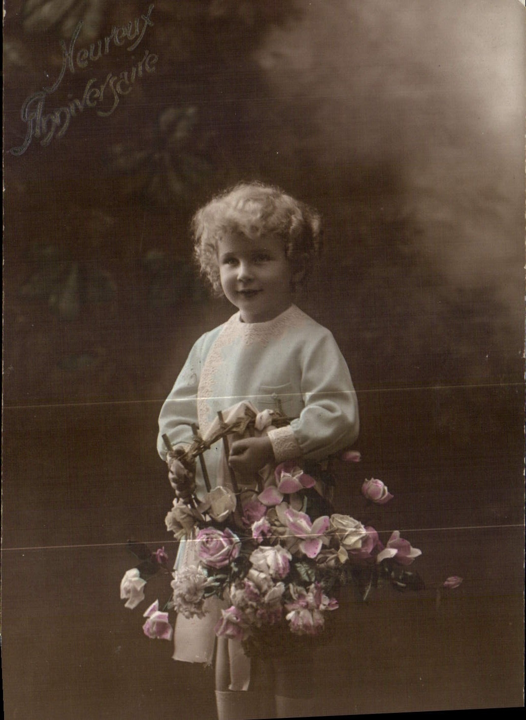 CPA Heureux Anniversaire Enfant