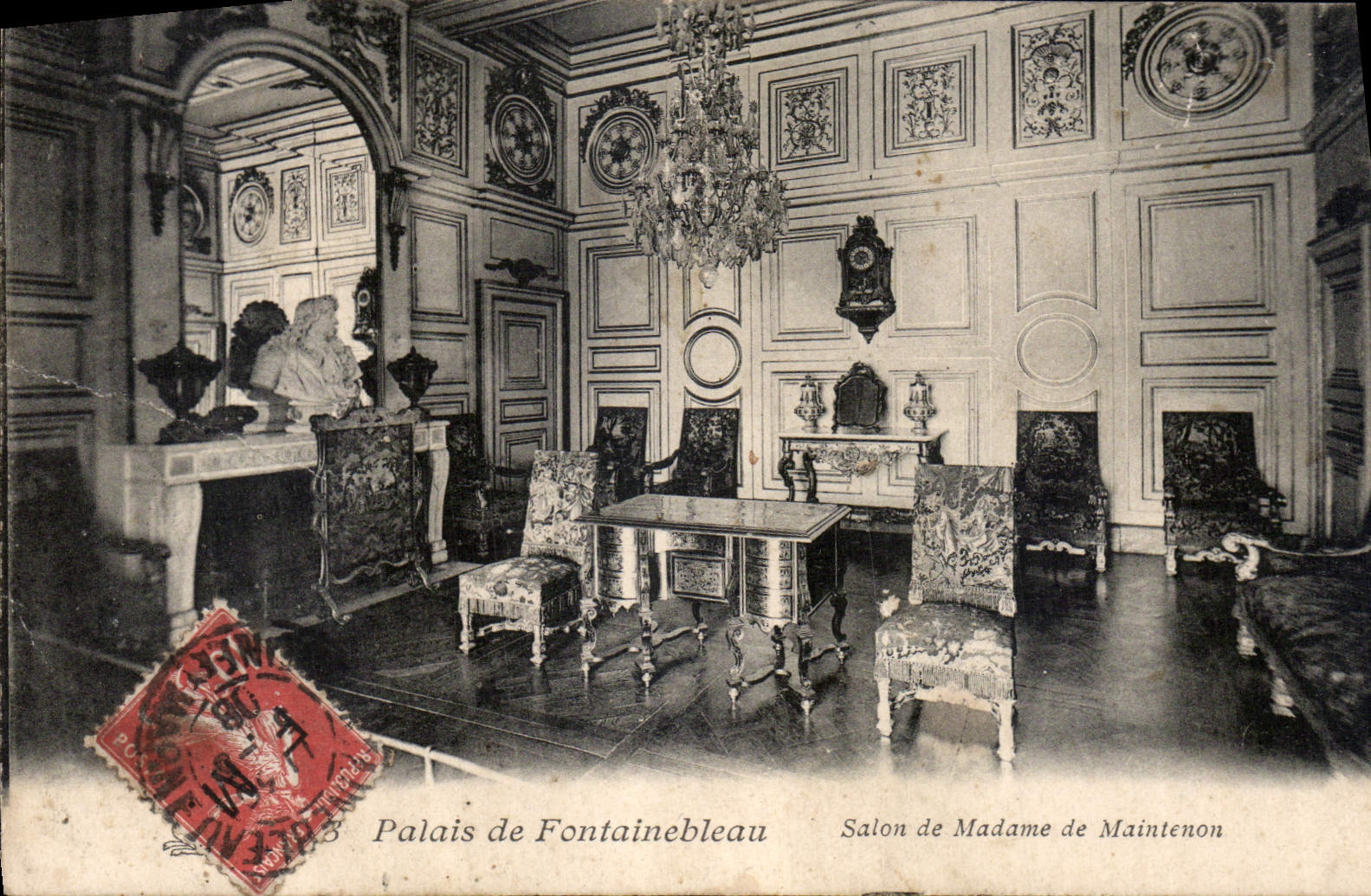 CPA Palais de Fontainebleau Salon de Madame de Maintenon 