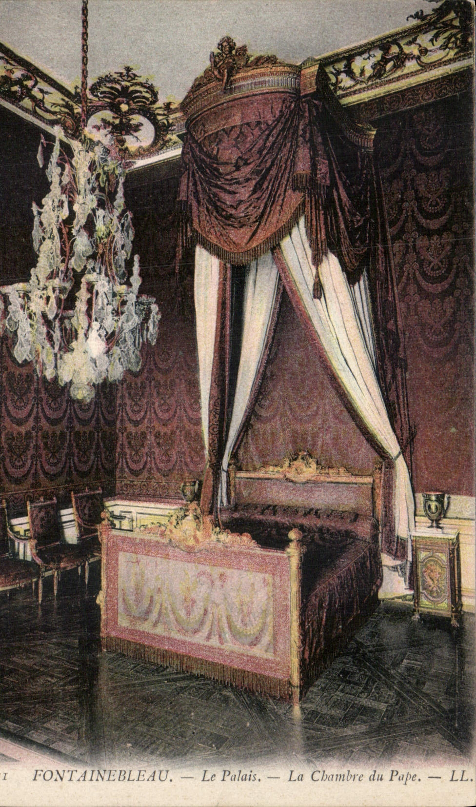 CPA Fontainebleau le palais la Chambre du Pape 