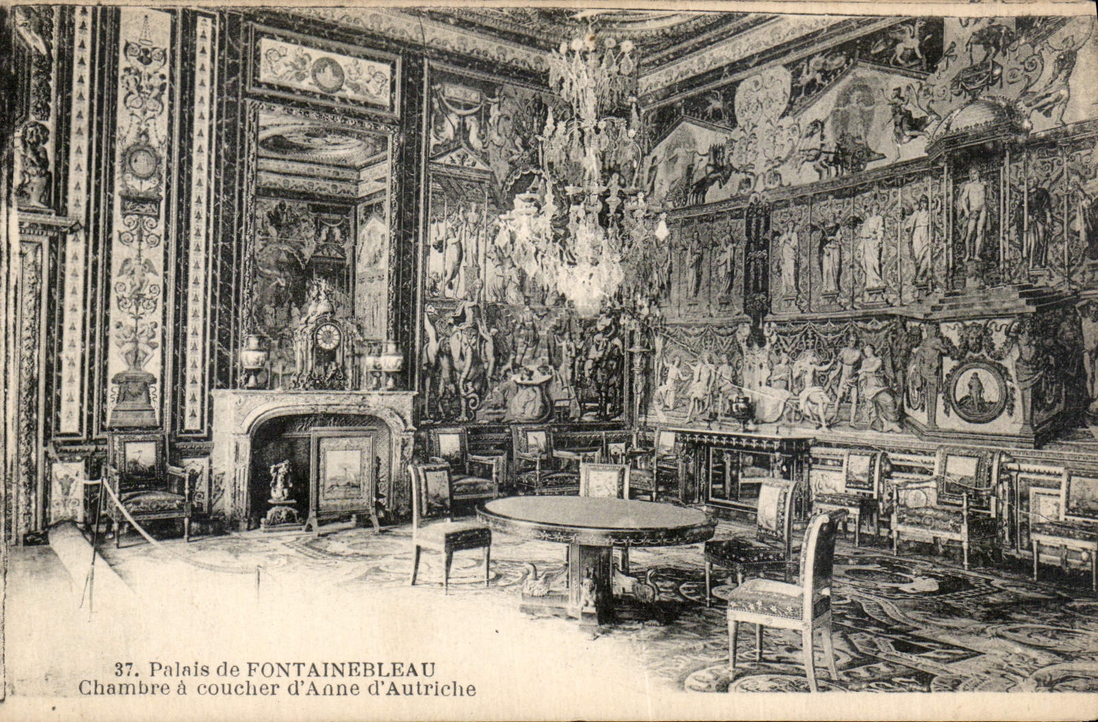 CPA Palais de Fontainebleau Chambre a coucher d'Anne d'Autriche