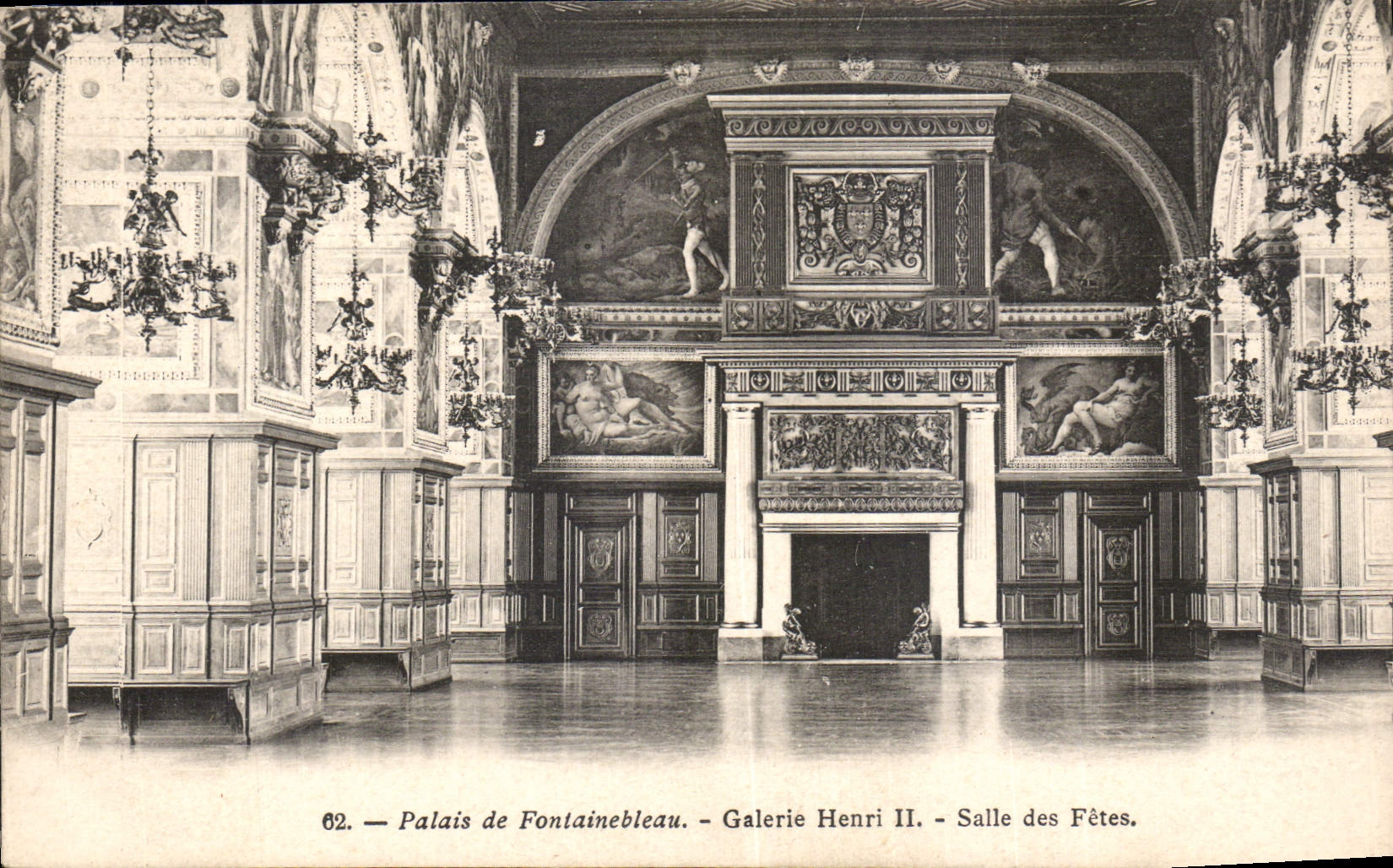 CPA Palais de Fontainebleau Galerie Henri II salle des Fetes 