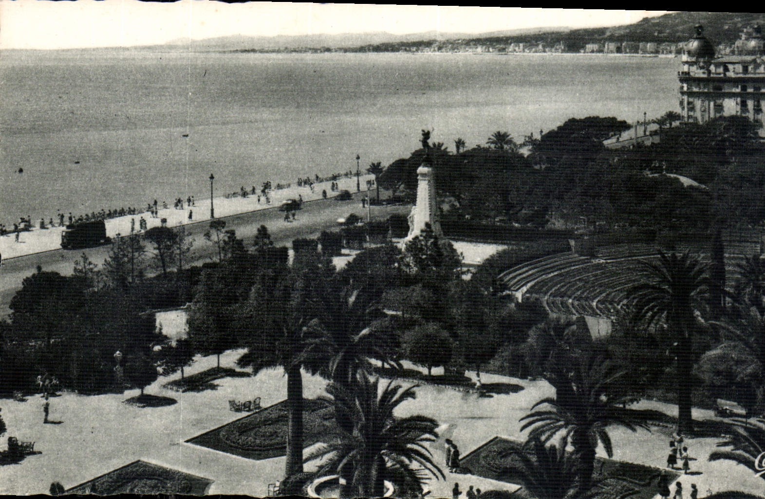 CPA Nice le Theatre de Verdure et la Baie des Anges 