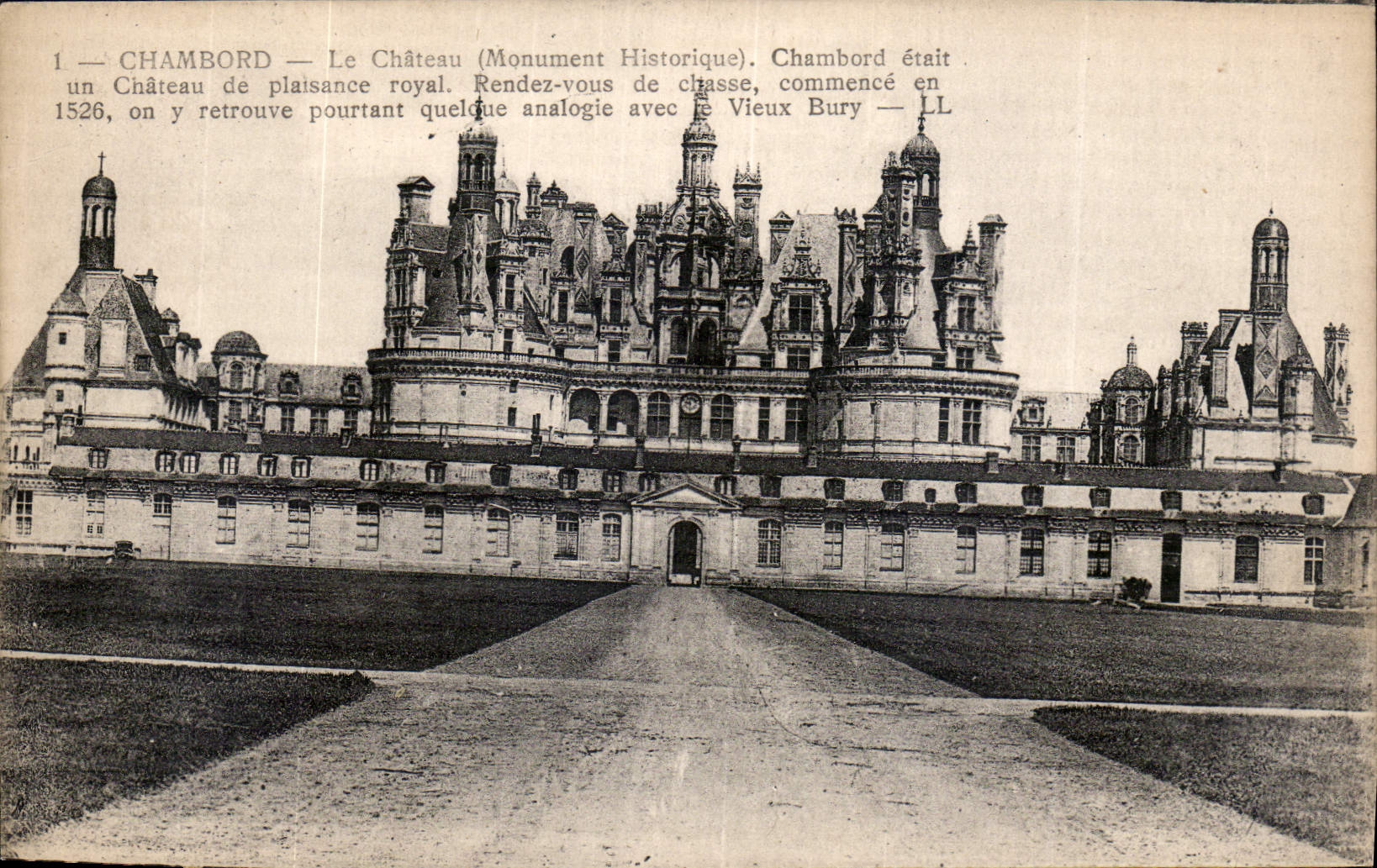 CPA Chambord le Chateau Monument Historique Chambord etait un Chateau de Plaisance Royal Rendez vous