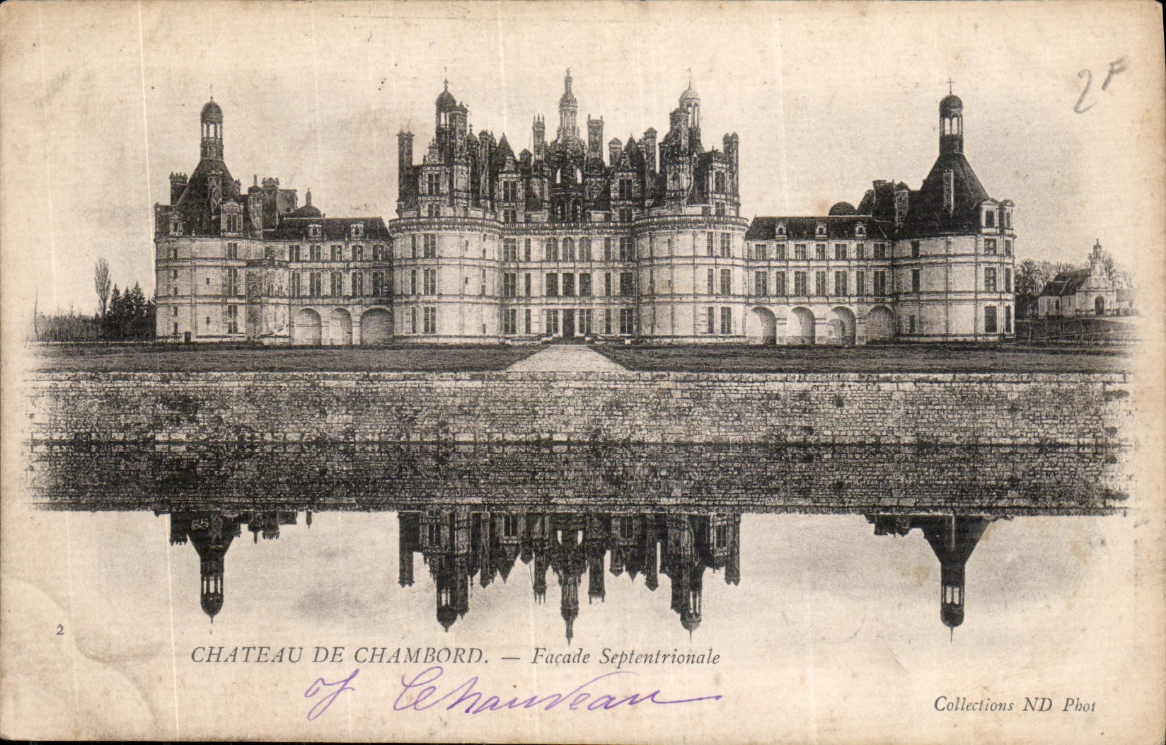 CPA Chateau de Chambord Facade Septentrionale