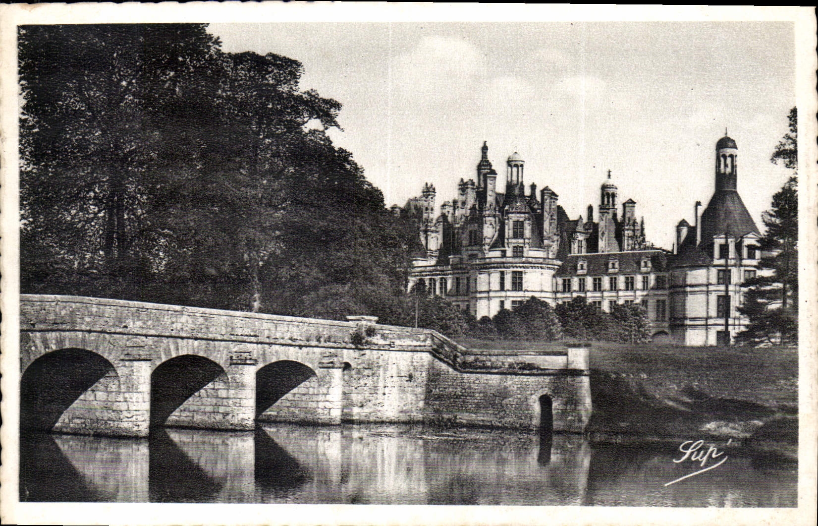 CPA Chambord L et C et le Pont du Cosson 