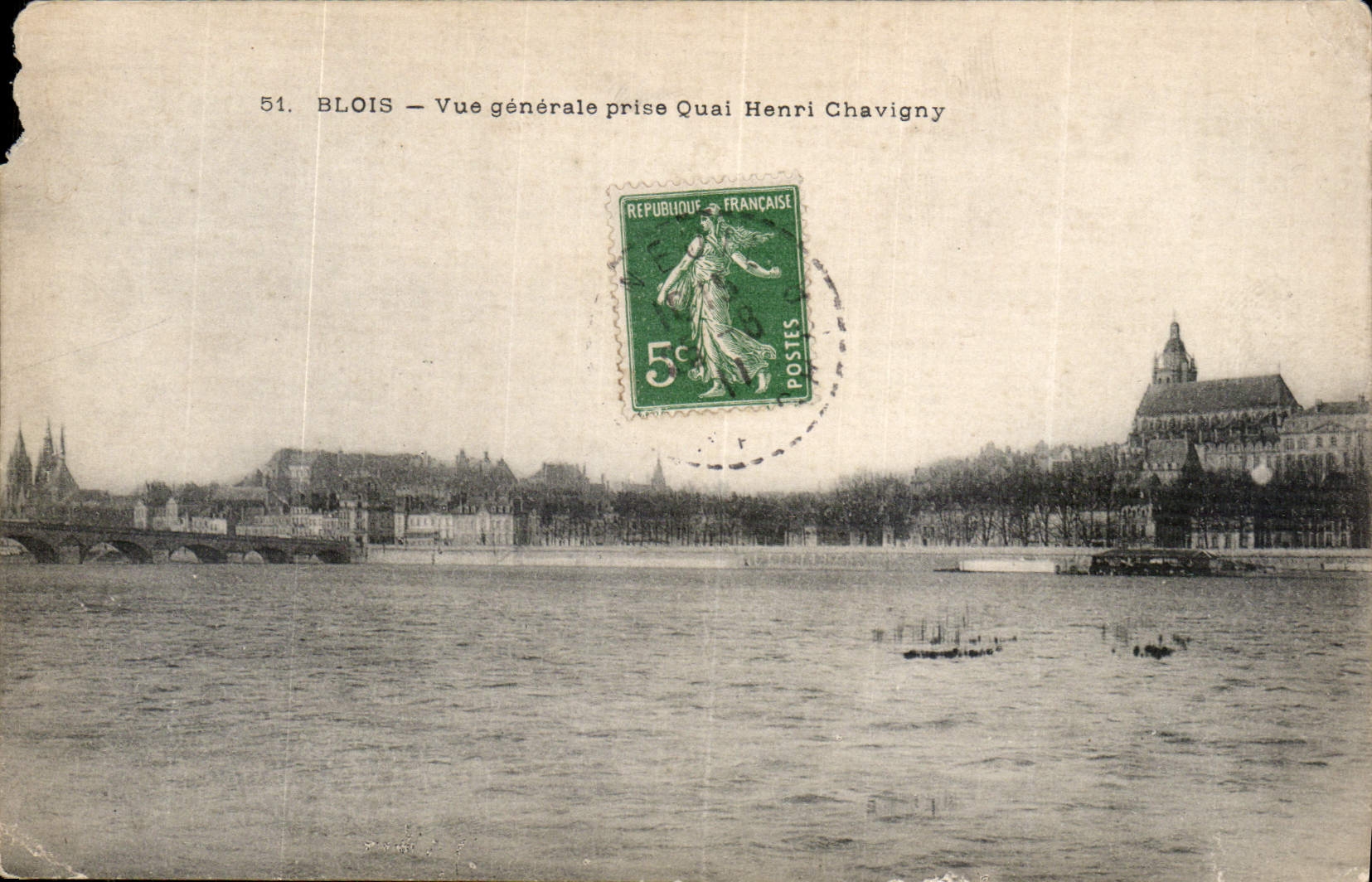 CPA Blois Vue generale prise Quai Henri Chavigny