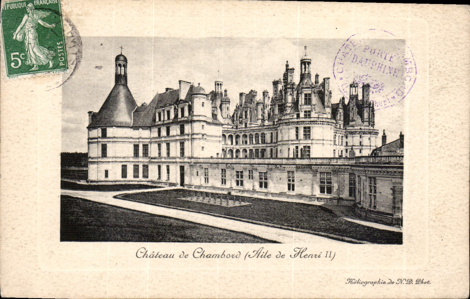CPA Chateau de Chambord Aile de Henri II 