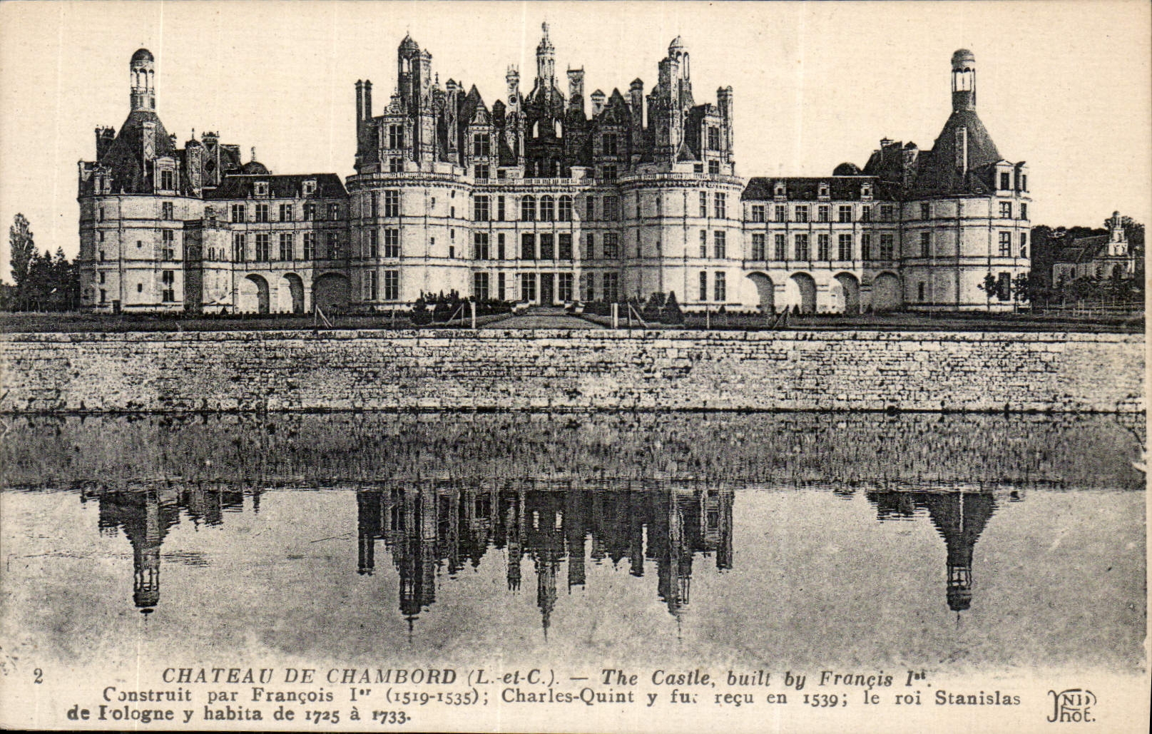 CPA Chateau de Chambord L et C Construit par Francois Ier 1519 1535