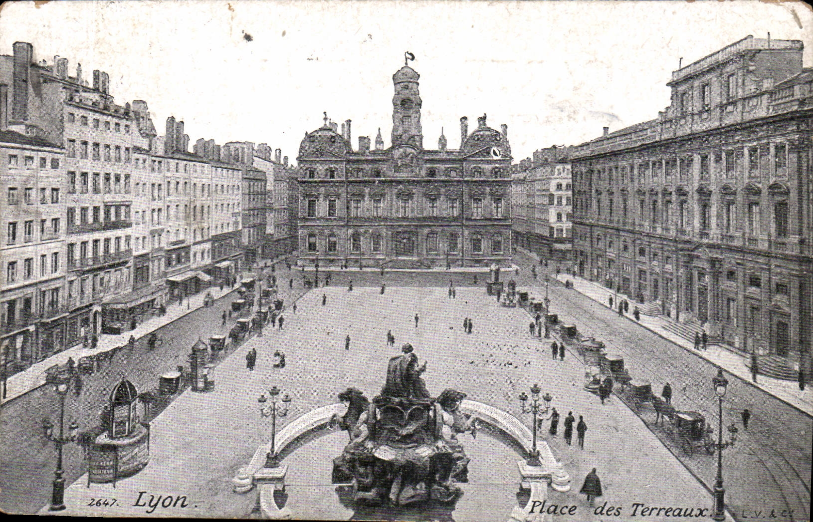 CPA Lyon Place des Terreaux 