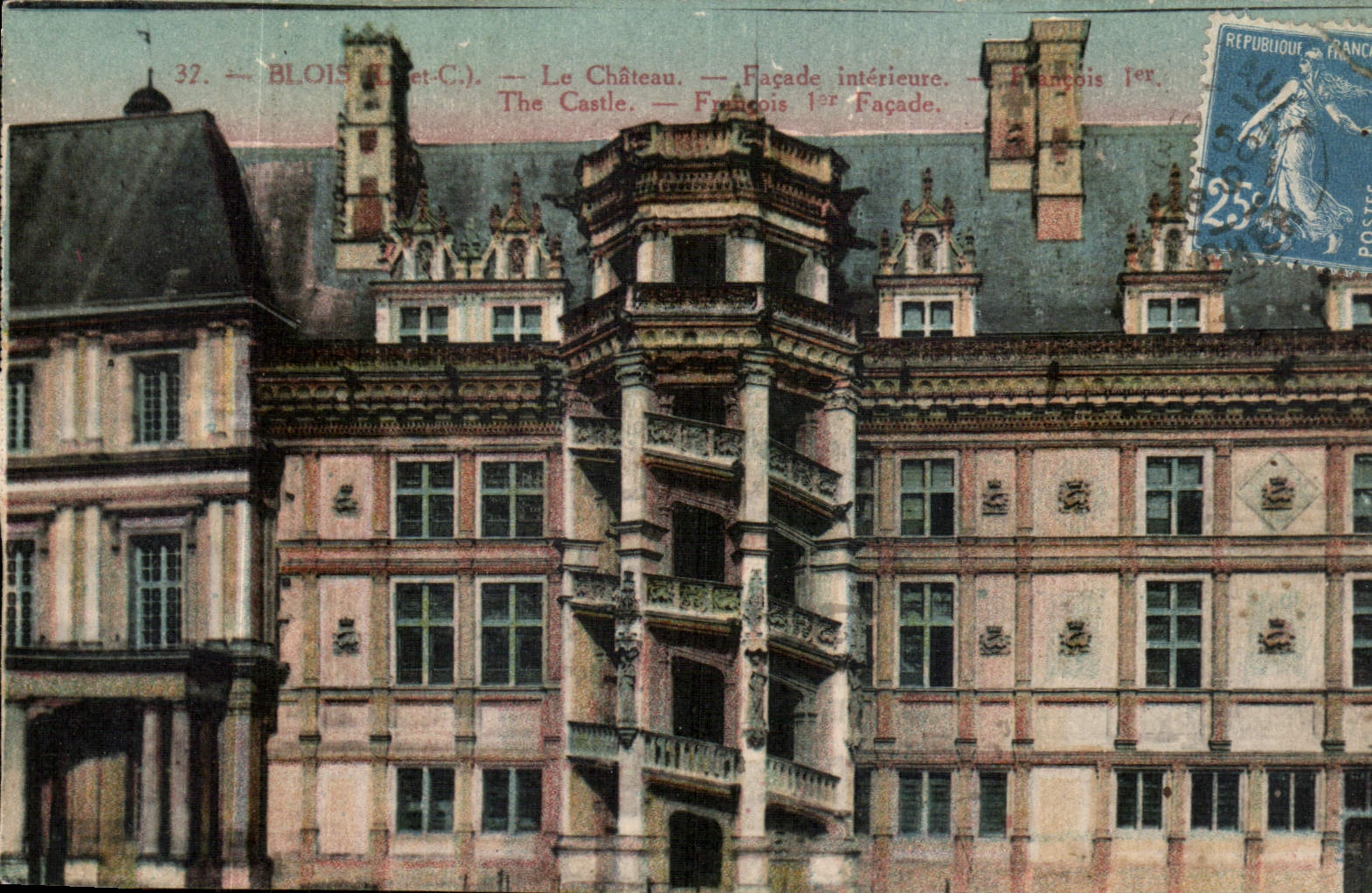 CPA Blois L et C le Chateau Facade Interieure 
