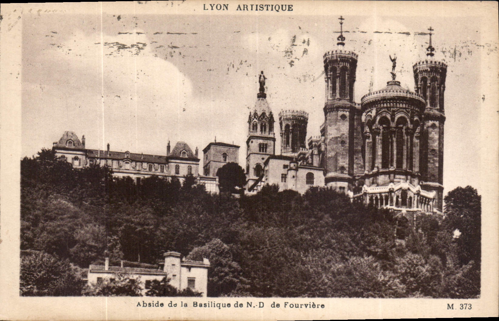 CPA Lyon Artistique Abside de la BAsilique de N D de Fourvriere 